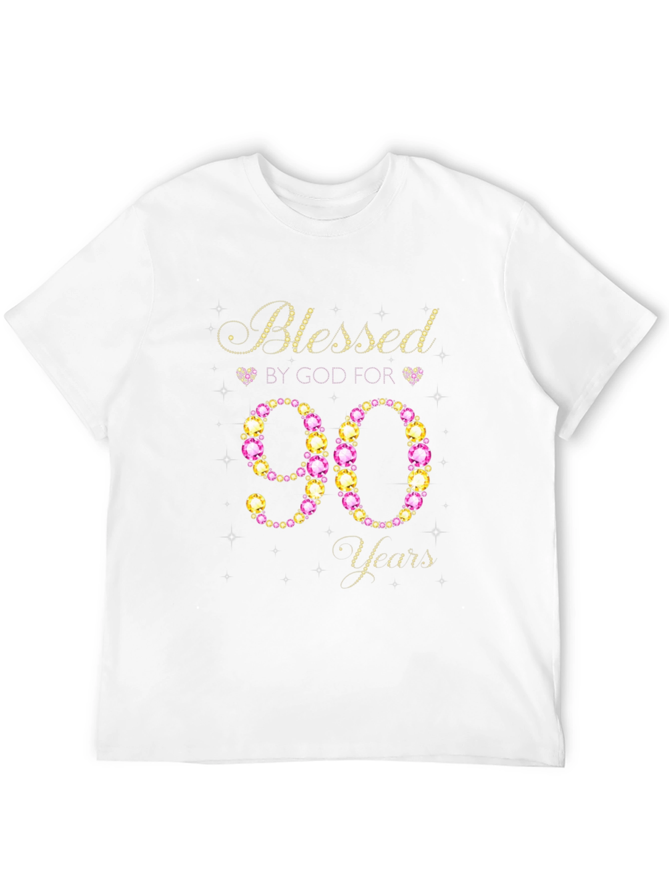 Blessed by God for 90 Years Birthday T-Shirt