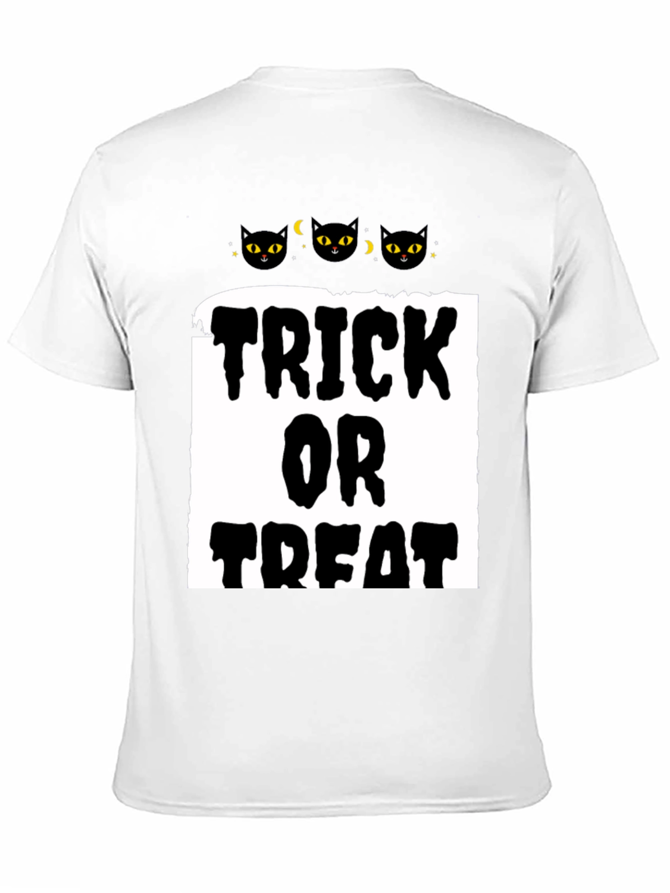 Halloween Trick or Treat Black Cat T-Shirt