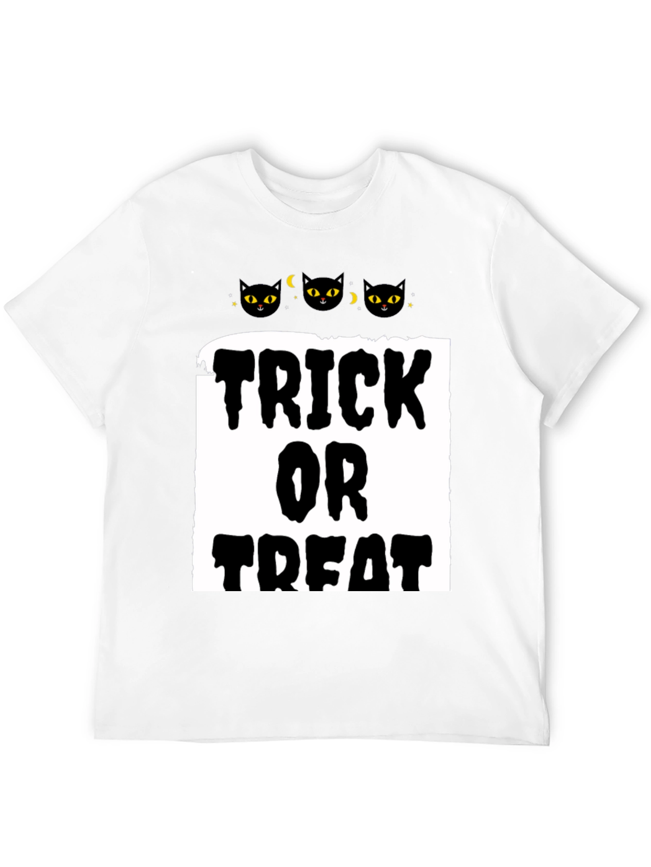 Halloween Trick or Treat Black Cat T-Shirt