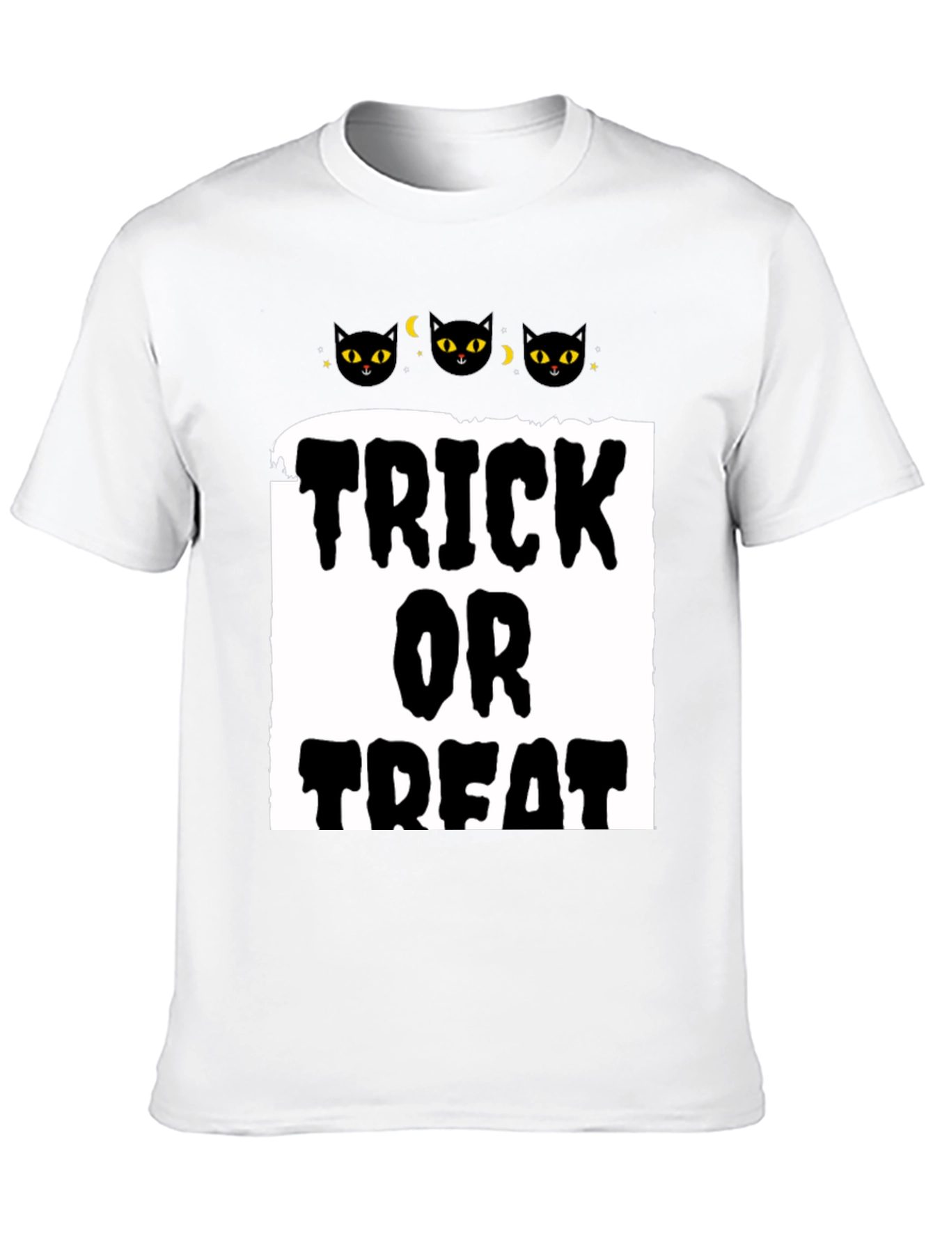 Halloween Trick or Treat Black Cat T-Shirt