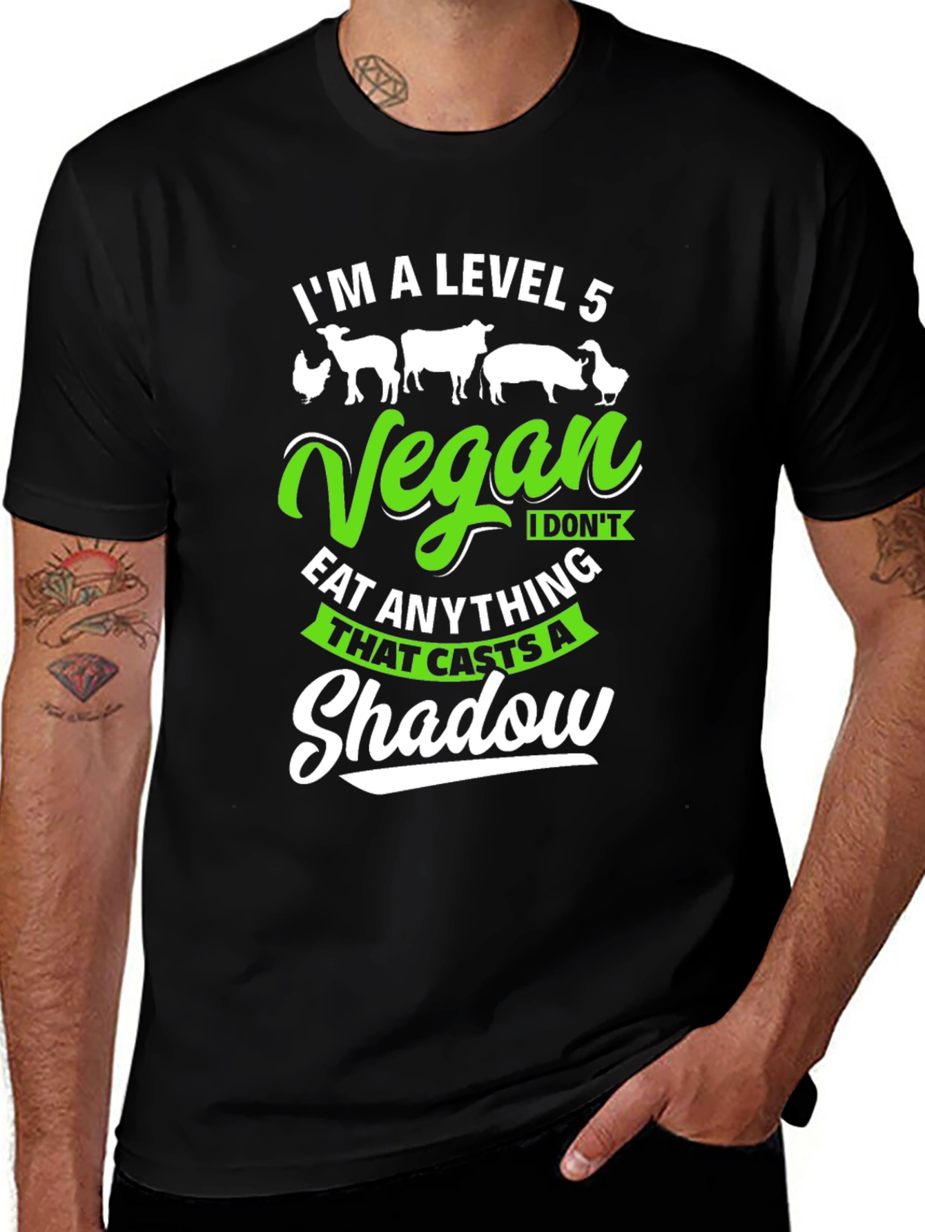 Level 5 Vegan Graphic Tee - Shadow Caster