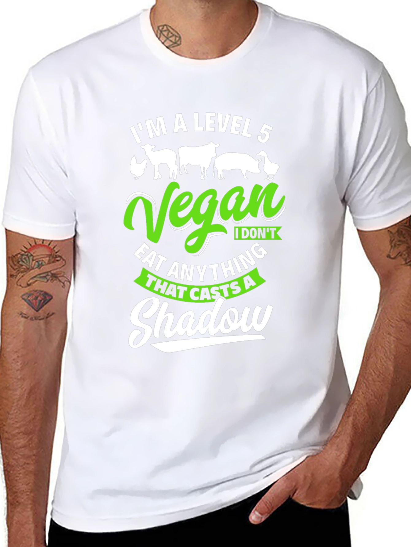 Level 5 Vegan Graphic Tee - Shadow Caster