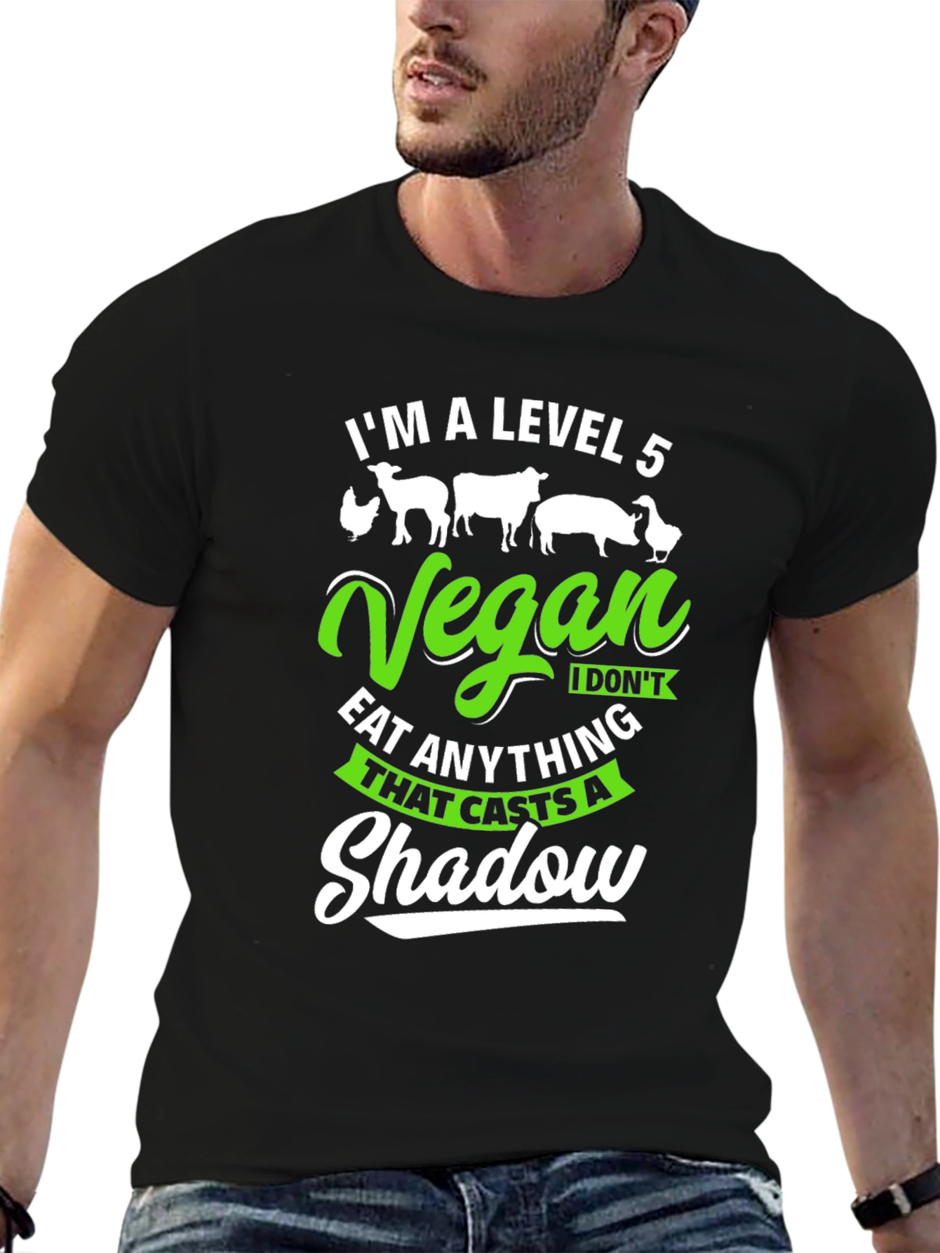 Level 5 Vegan Graphic Tee - Shadow Caster