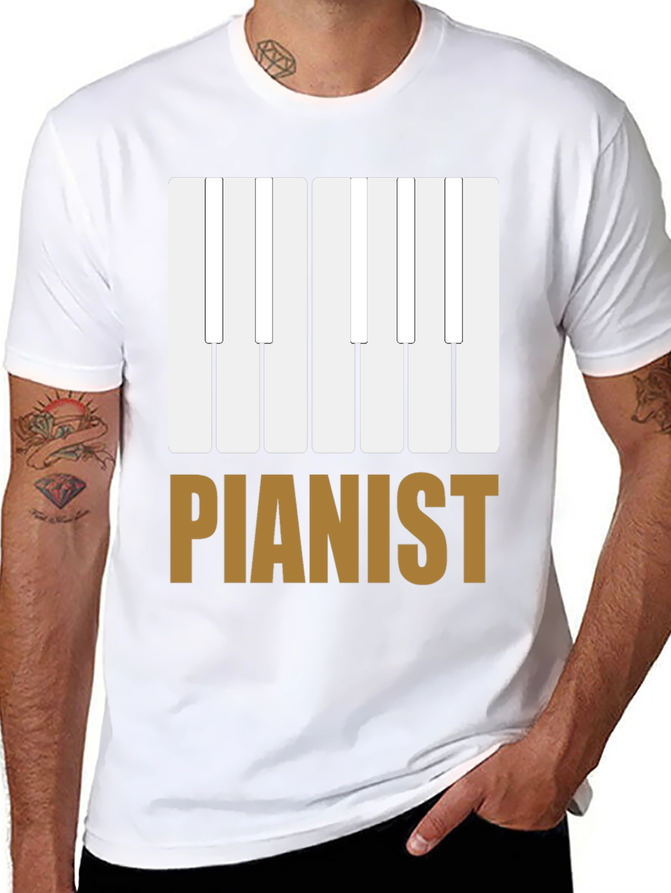 Pianist T-Shirt - Music Lover Tee
