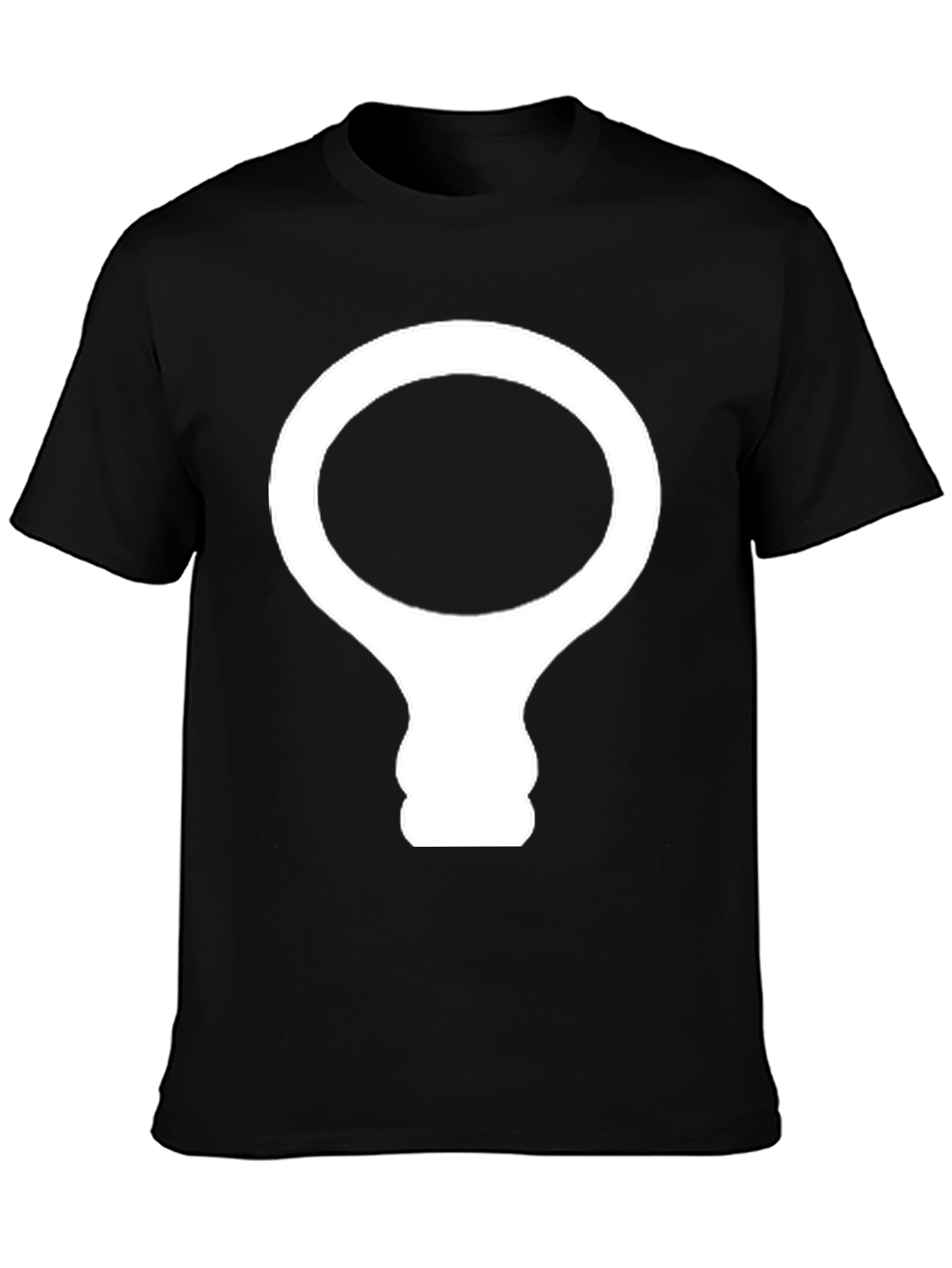 Modern Lamp Graphic T-Shirt - Black
