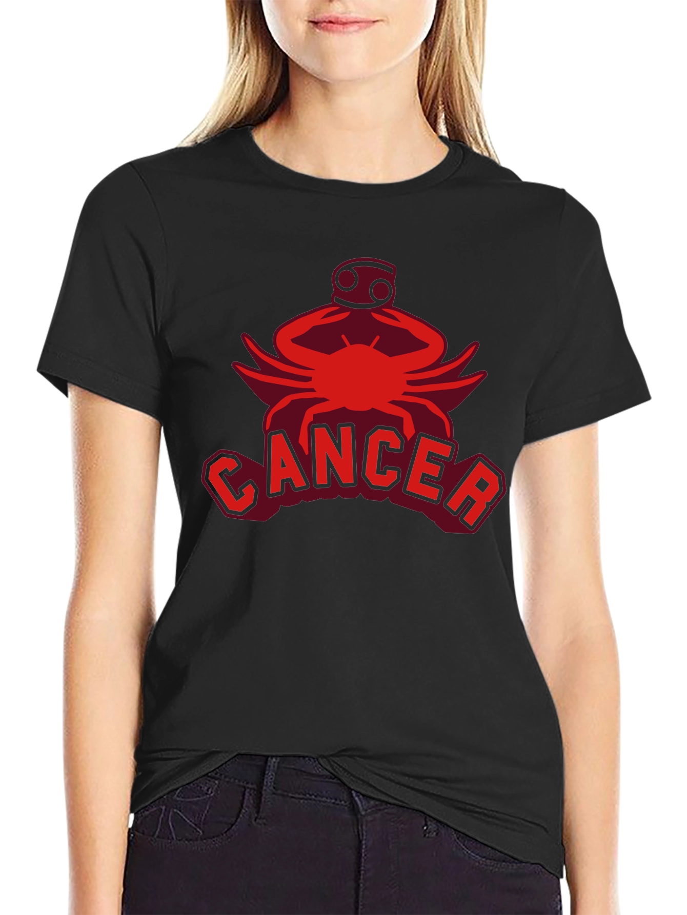 Cancer Zodiac T-Shirt: Red Graphic Tee