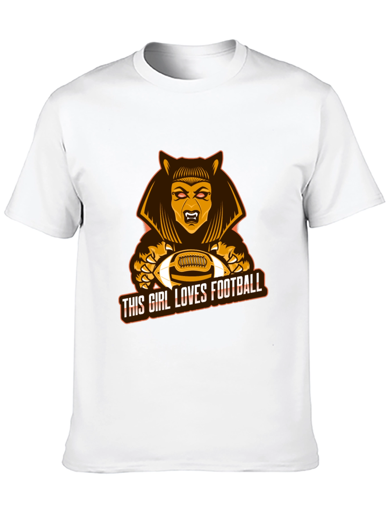 This Girl Loves Football T-Shirt - Unique Design
