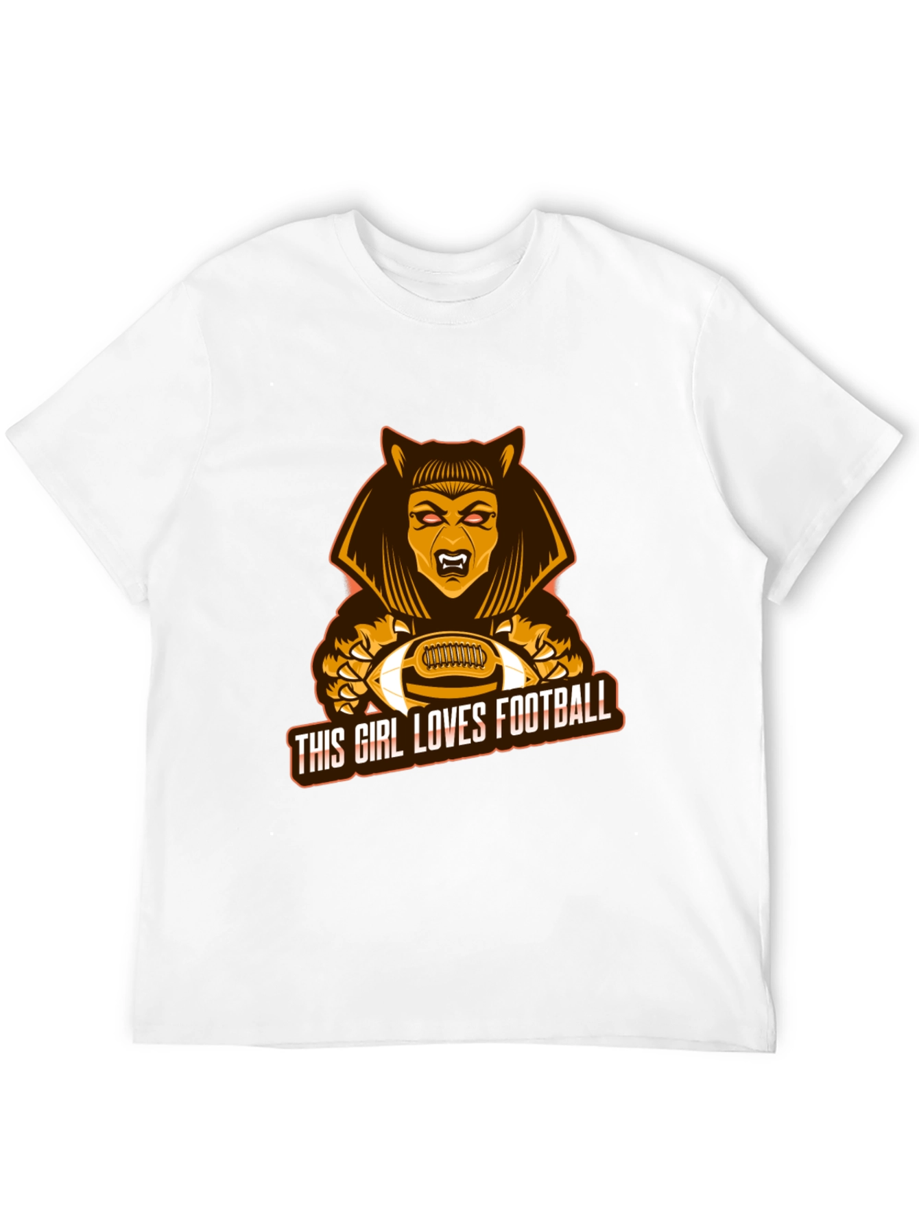 This Girl Loves Football T-Shirt - Unique Design