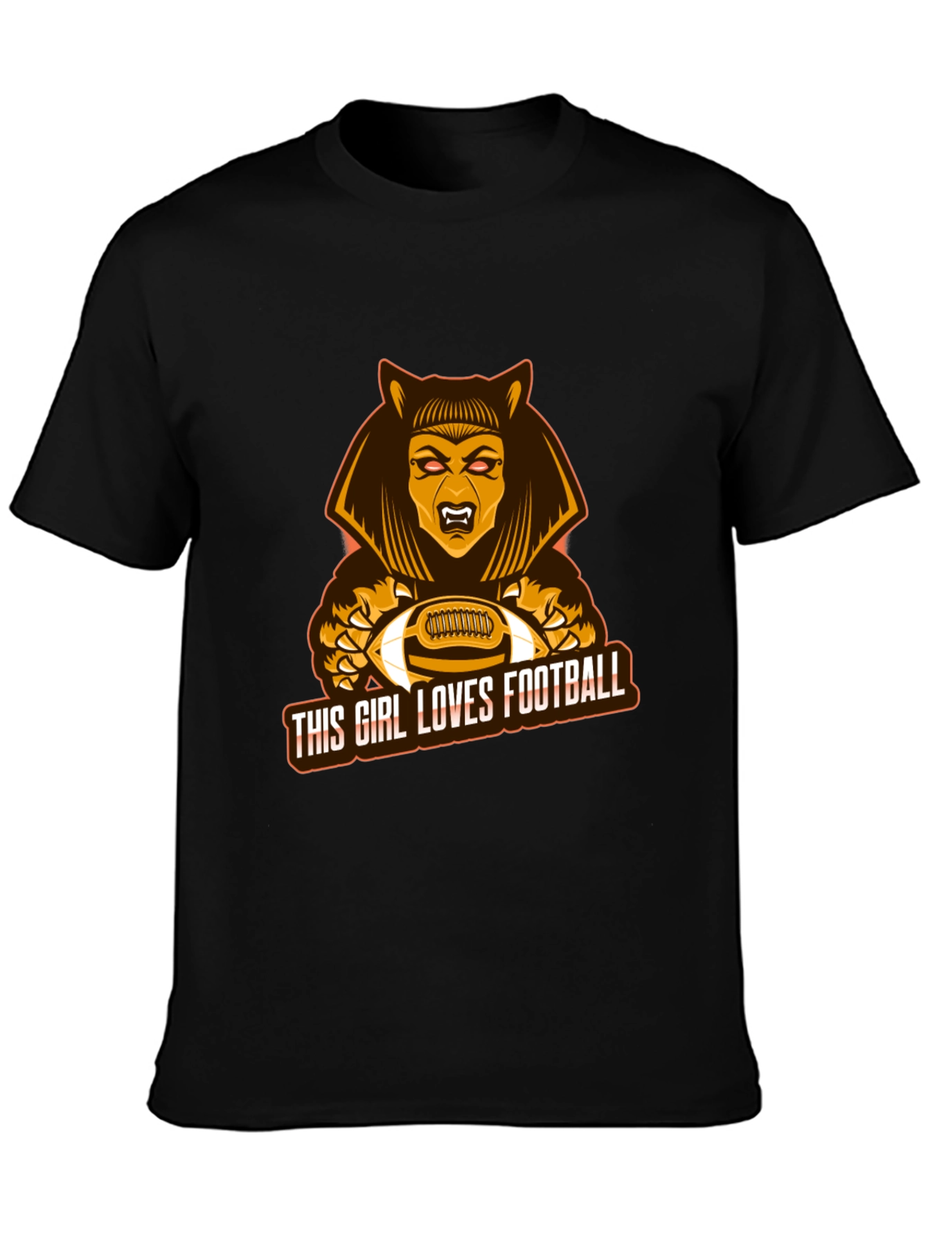 This Girl Loves Football T-Shirt - Unique Design
