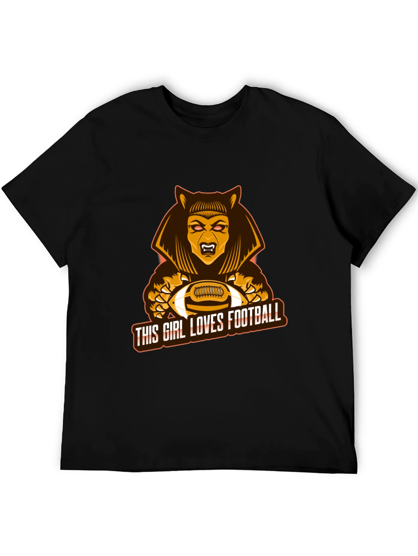 This Girl Loves Football T-Shirt - Unique Design