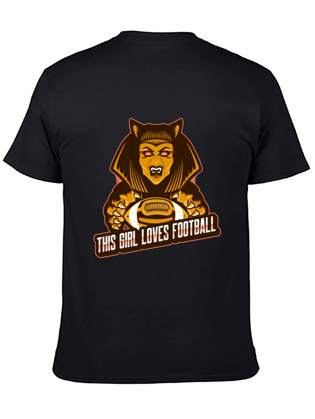This Girl Loves Football T-Shirt - Unique Design