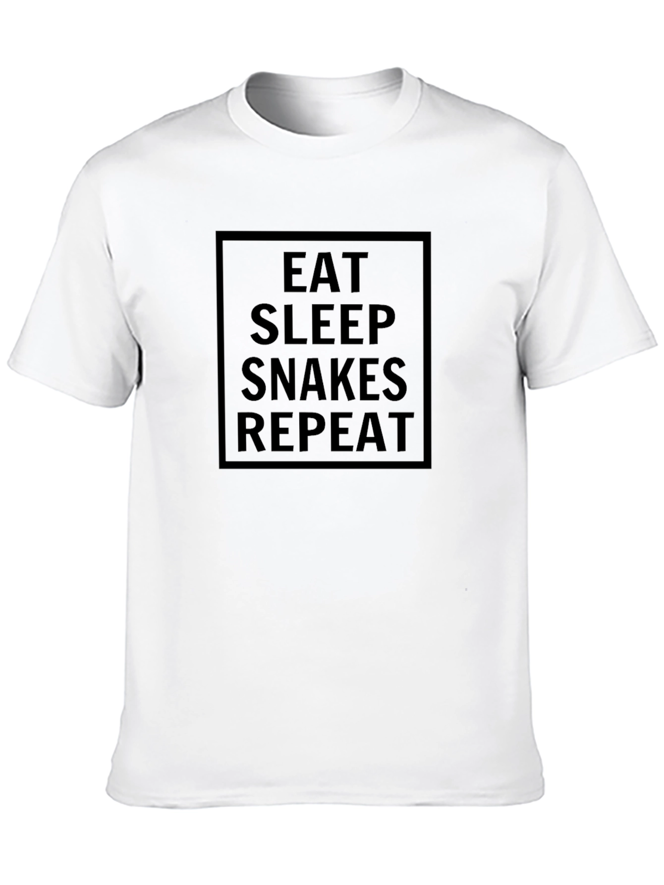 Eat Sleep Snakes Repeat Black T-Shirt