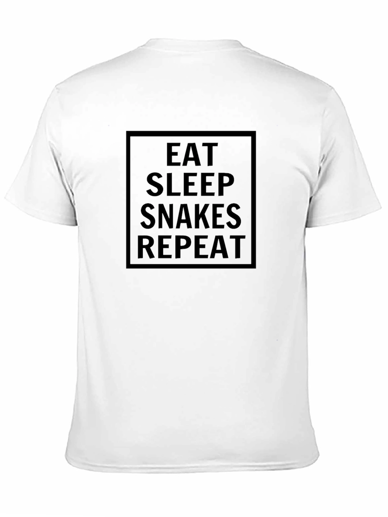 Eat Sleep Snakes Repeat Black T-Shirt