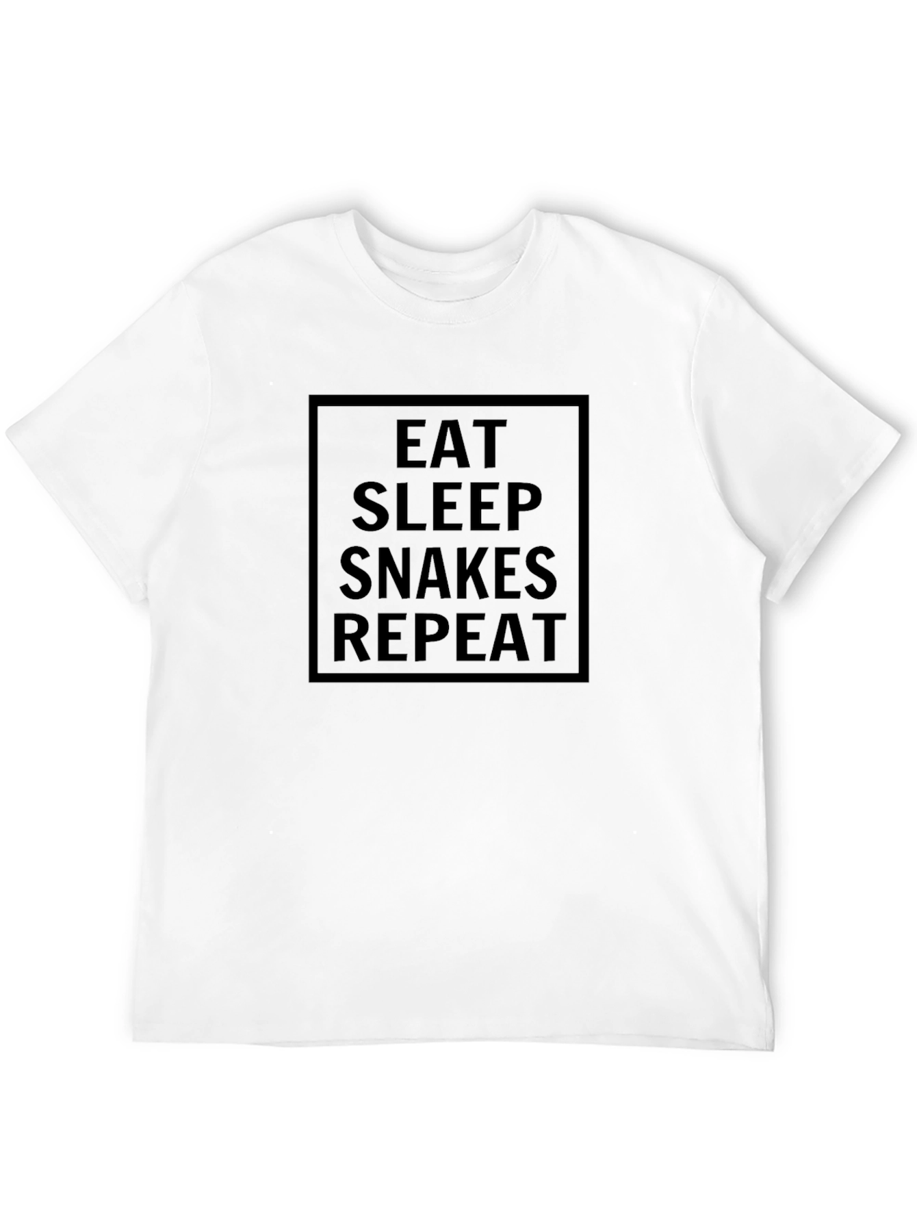 Eat Sleep Snakes Repeat Black T-Shirt