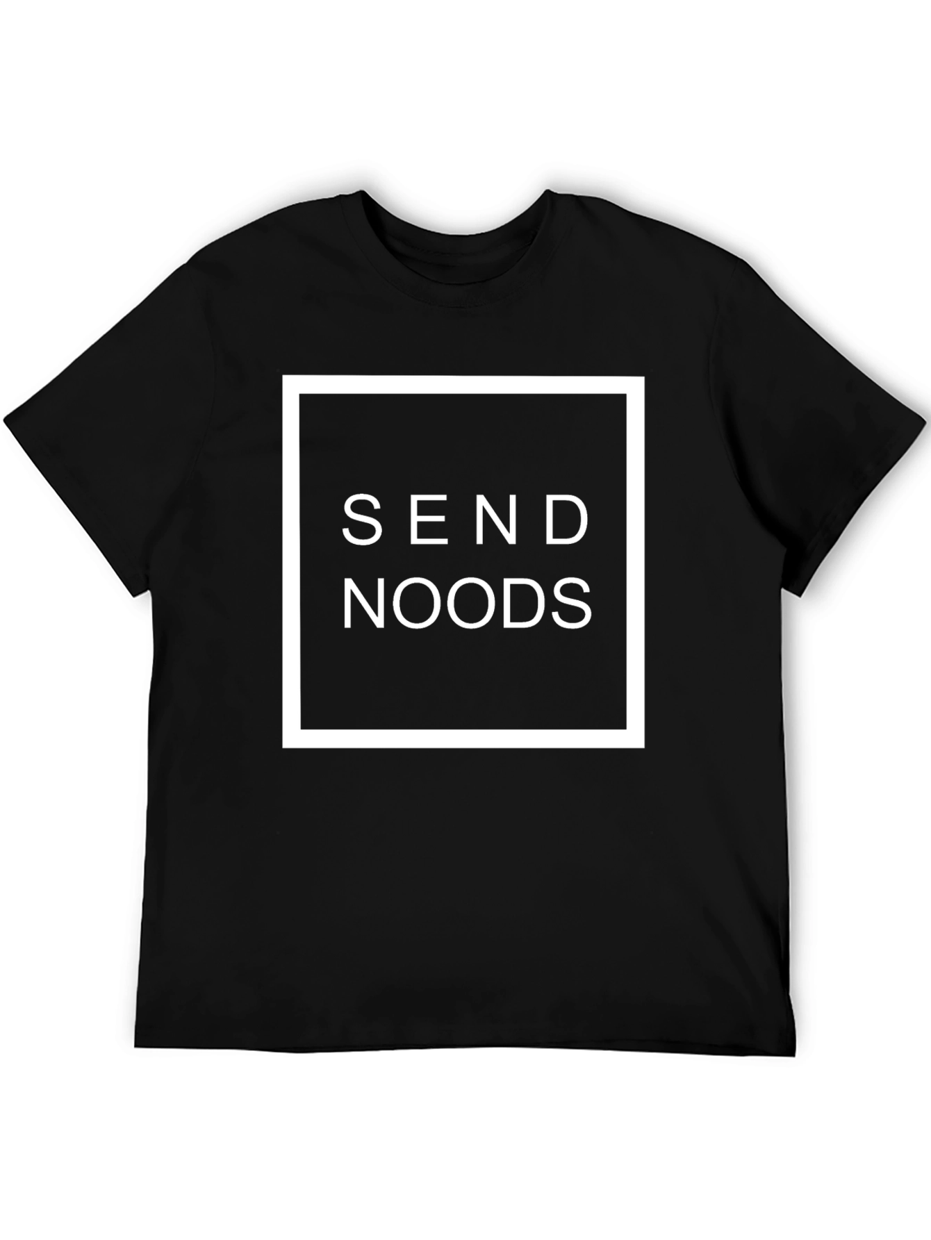 Send Noods Graphic Tee - Trendy Black T-Shirt