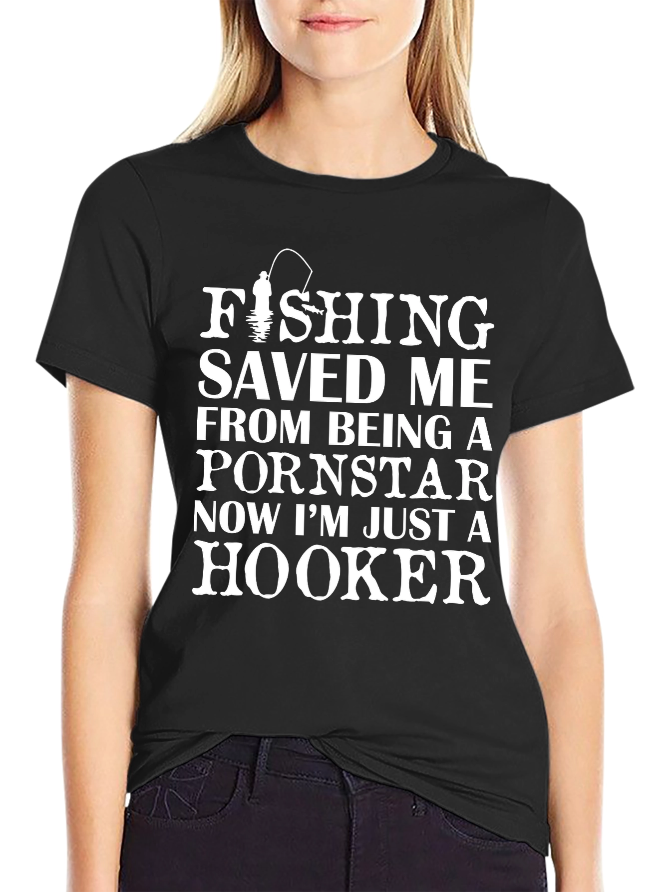 Fishing Saved Me Humor T-Shirt