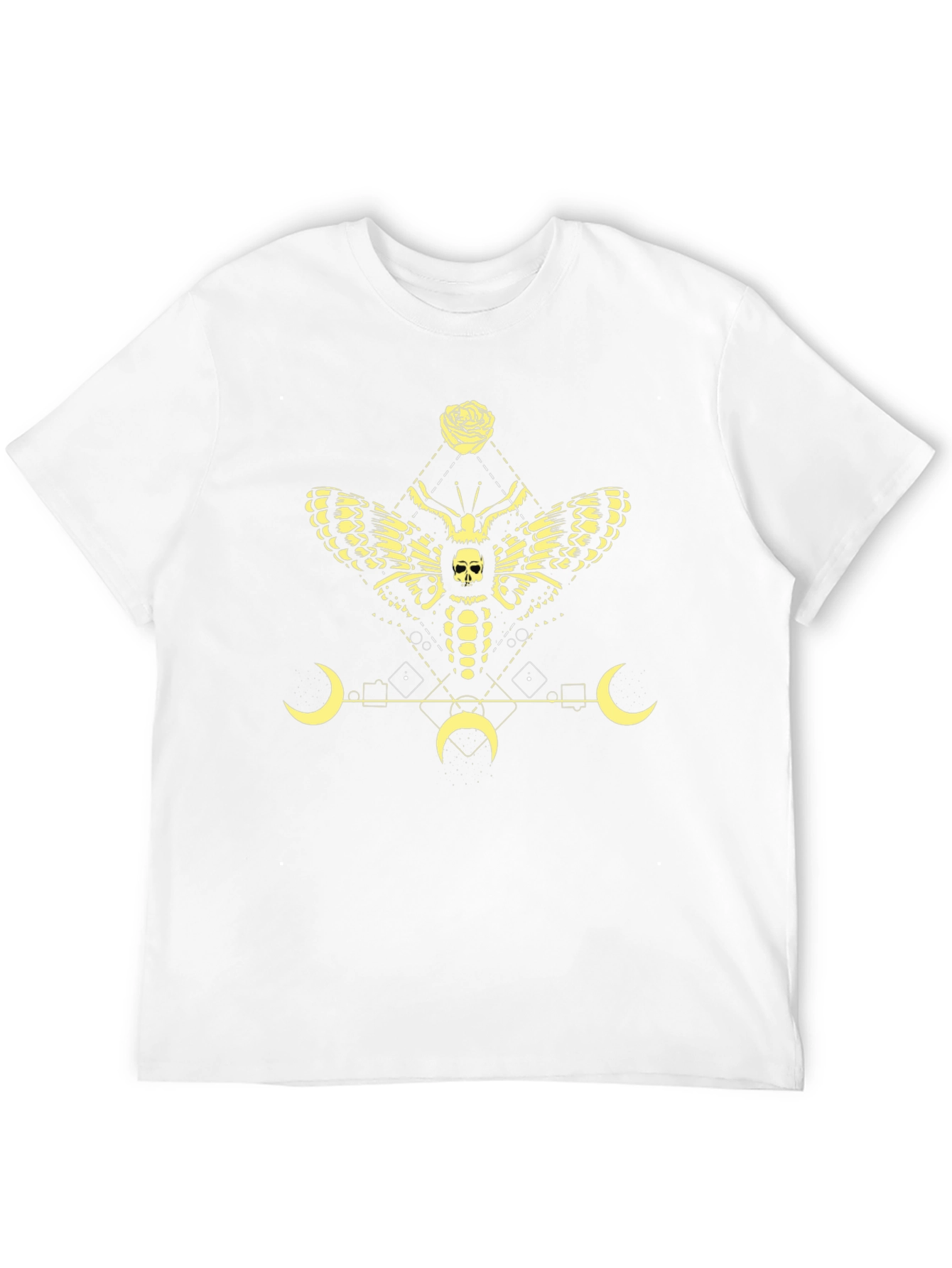 Gothic Moth Skull Graphic Tee