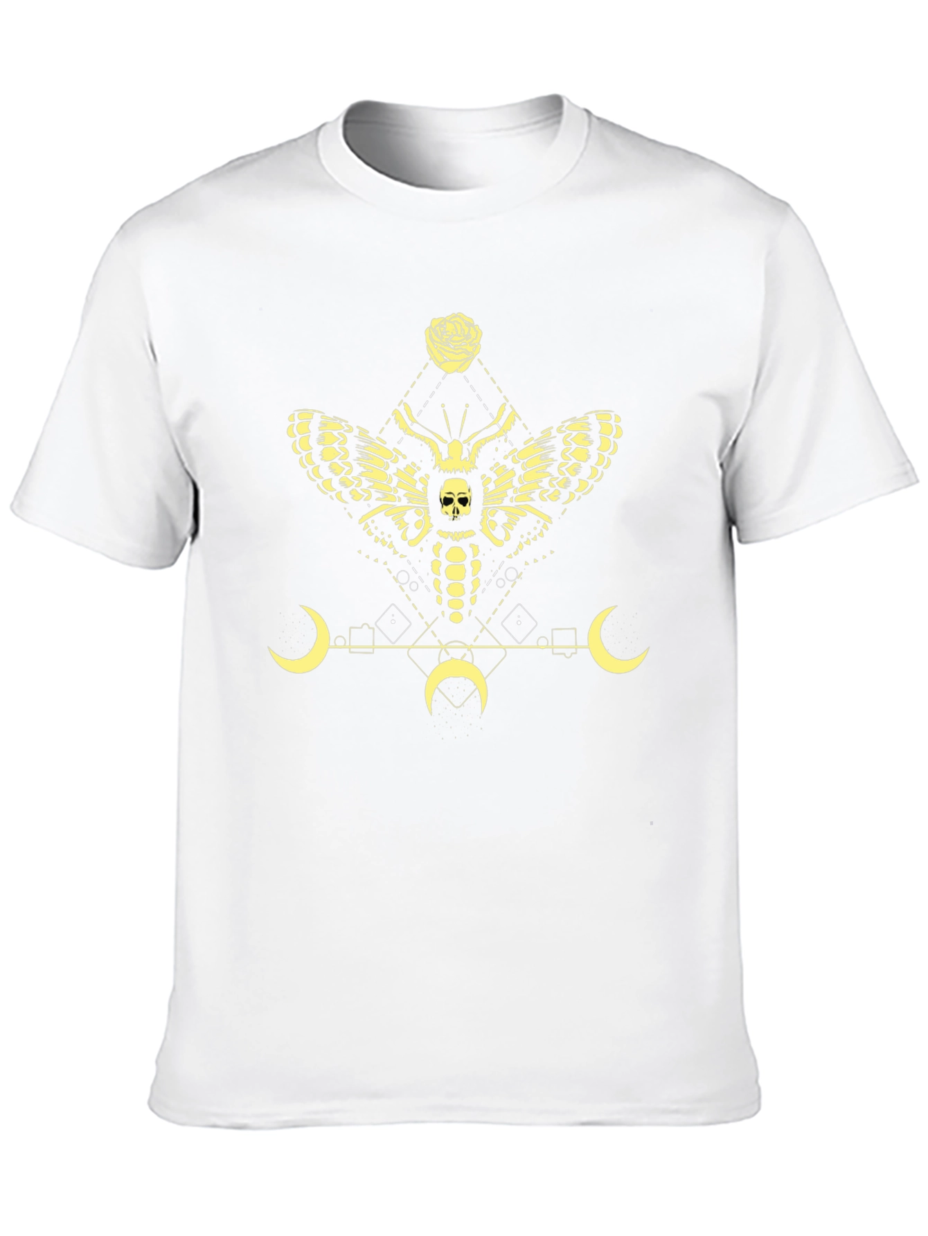 Gothic Moth Skull Graphic Tee