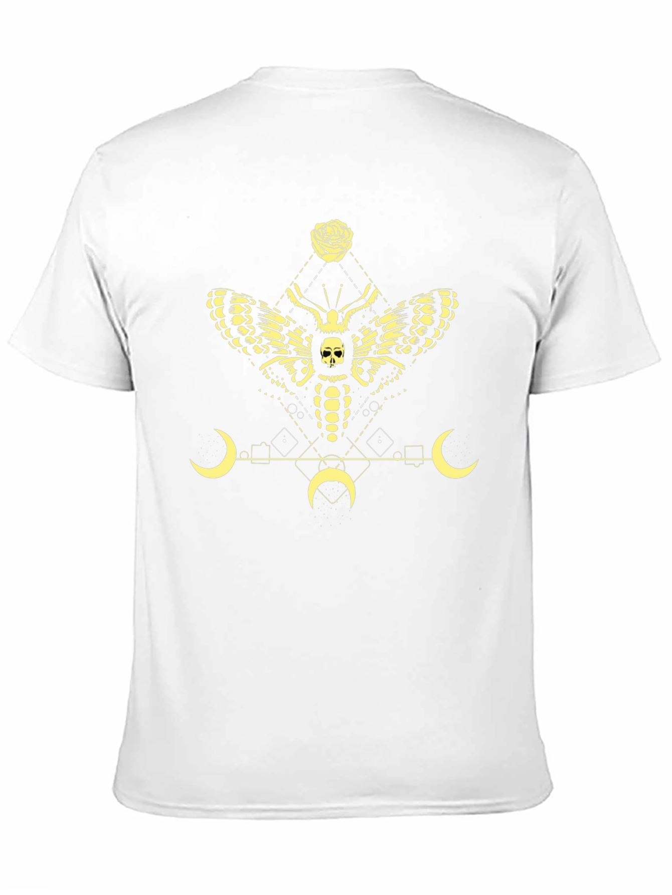 Gothic Moth Skull Graphic Tee