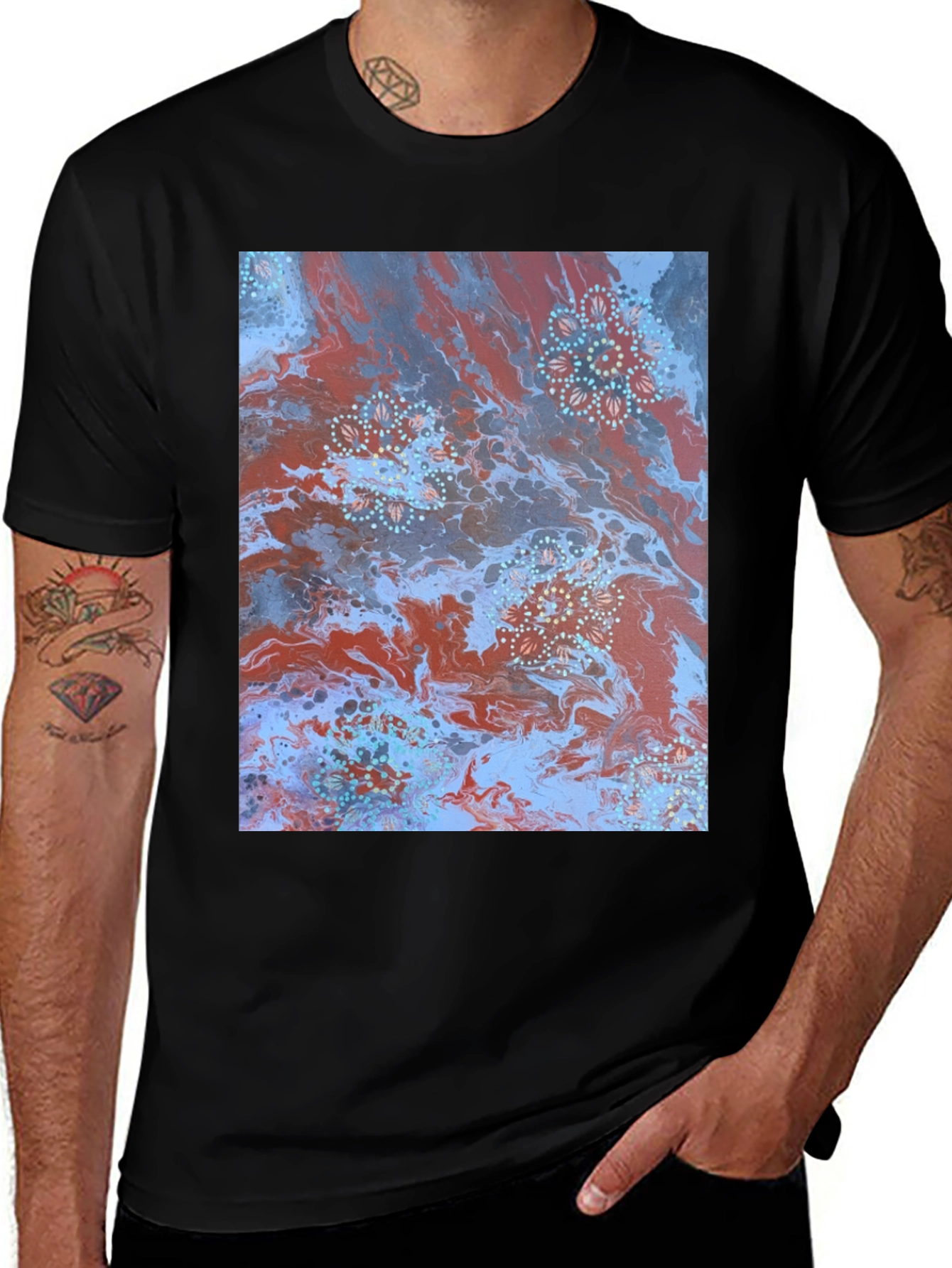 Abstract Art T-Shirt - Unique Graphic Tee