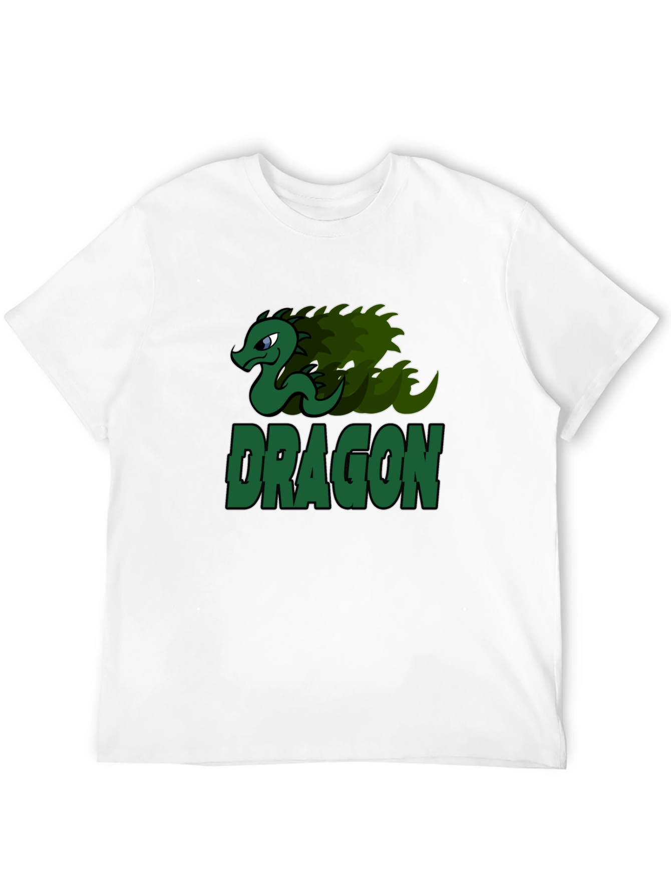 Dragon Graphic Print T-Shirt - Black