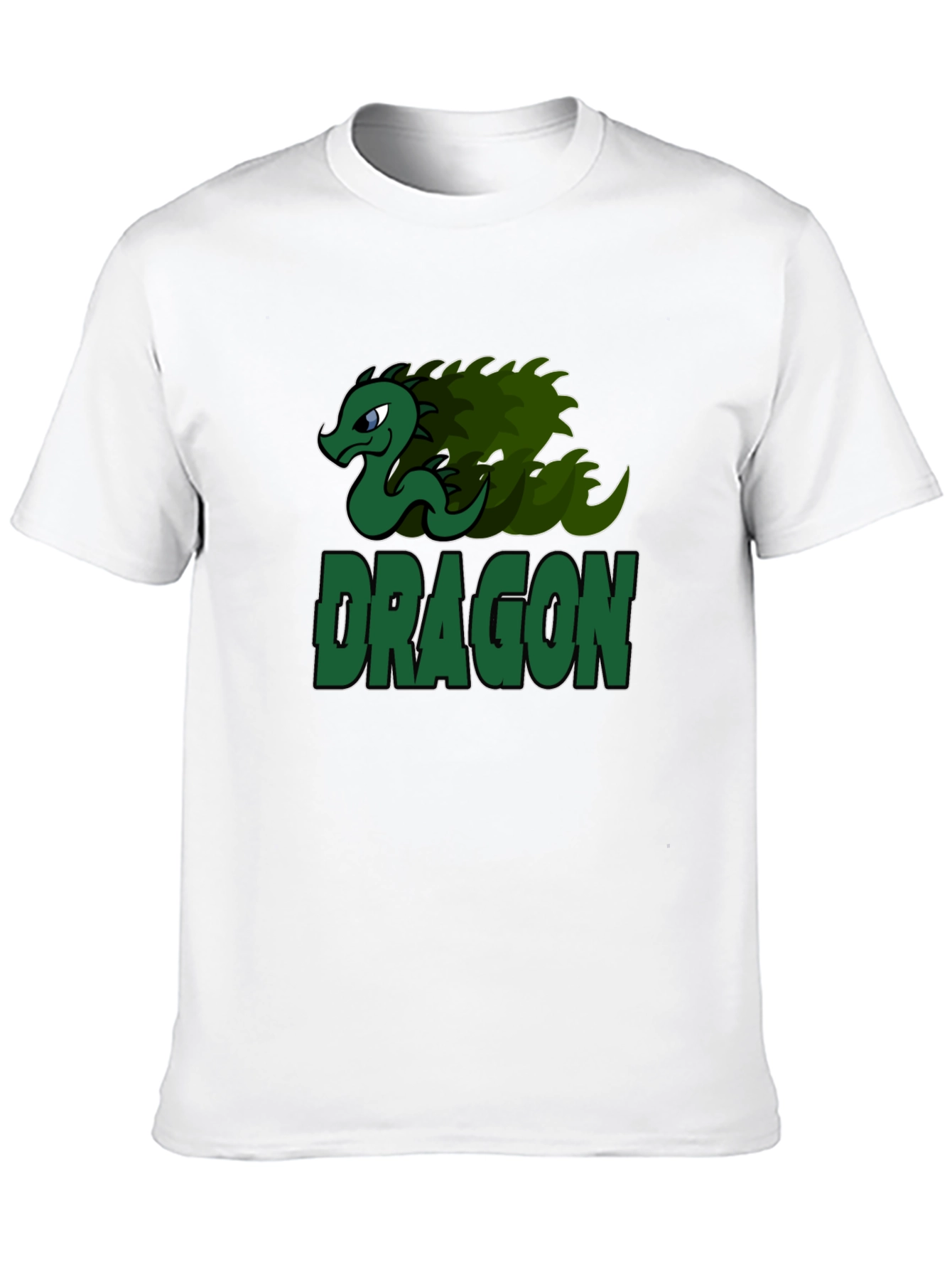 Dragon Graphic Print T-Shirt - Black