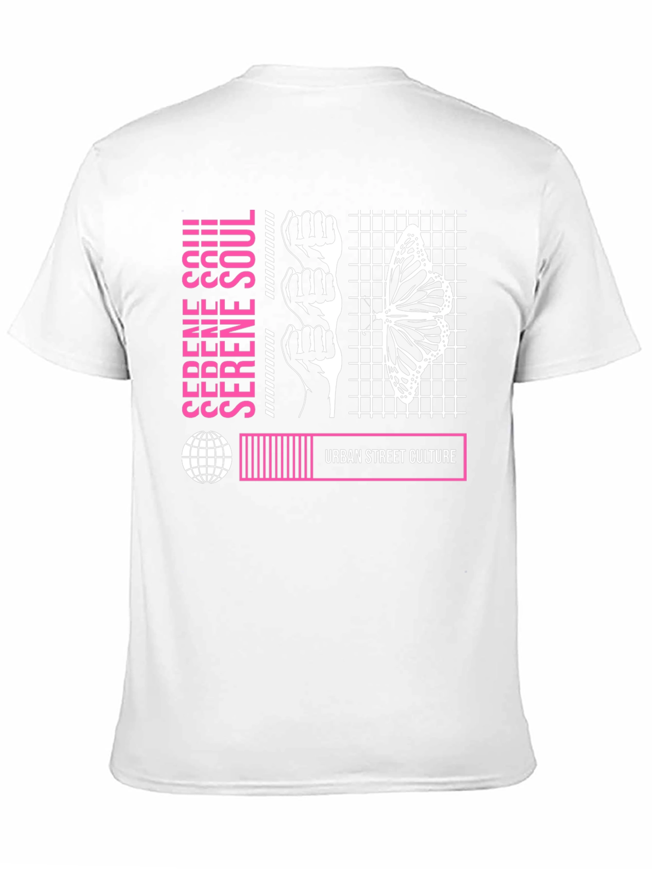 Serene Soul Urban Street Culture Graphic T-Shirt