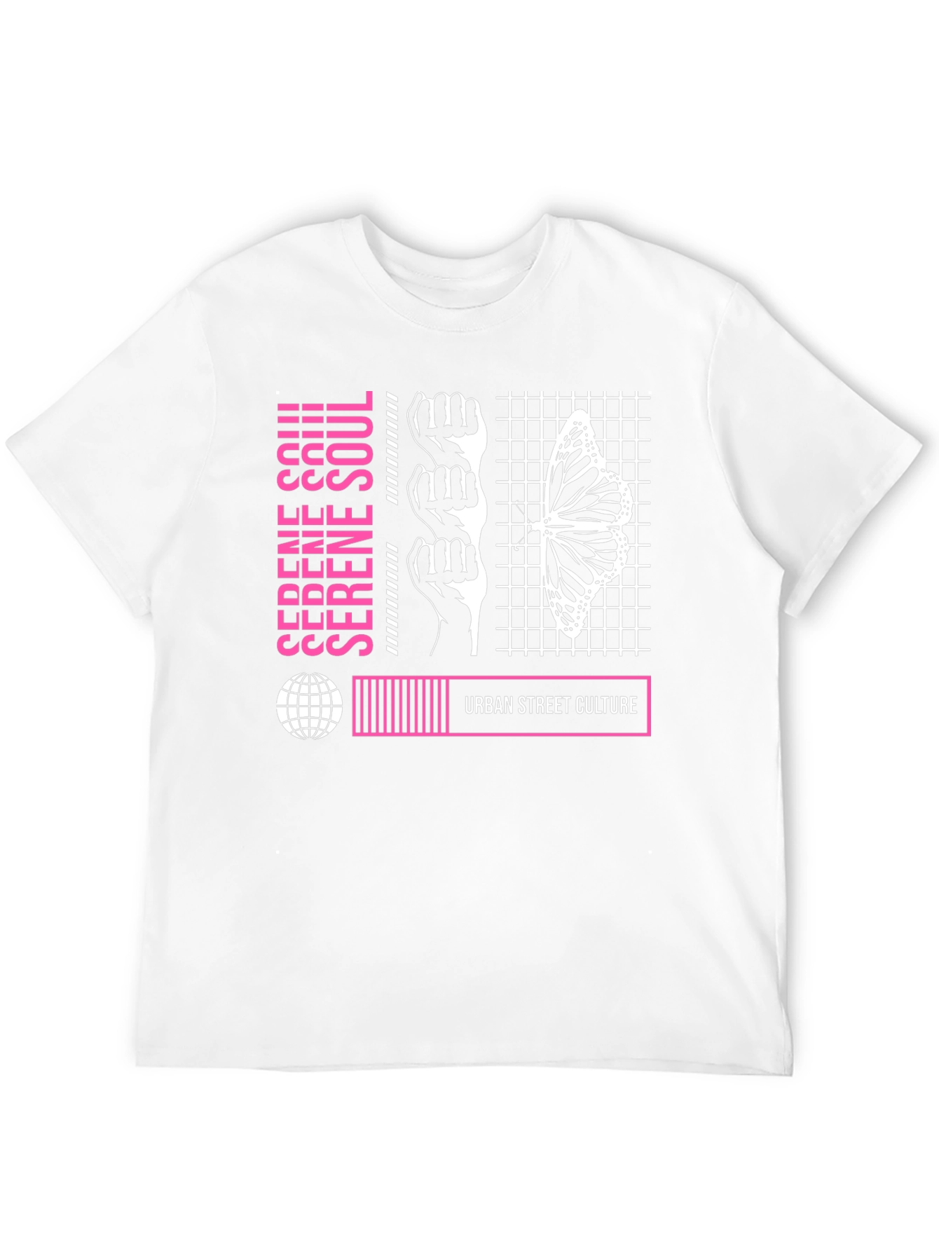 Serene Soul Urban Street Culture Graphic T-Shirt