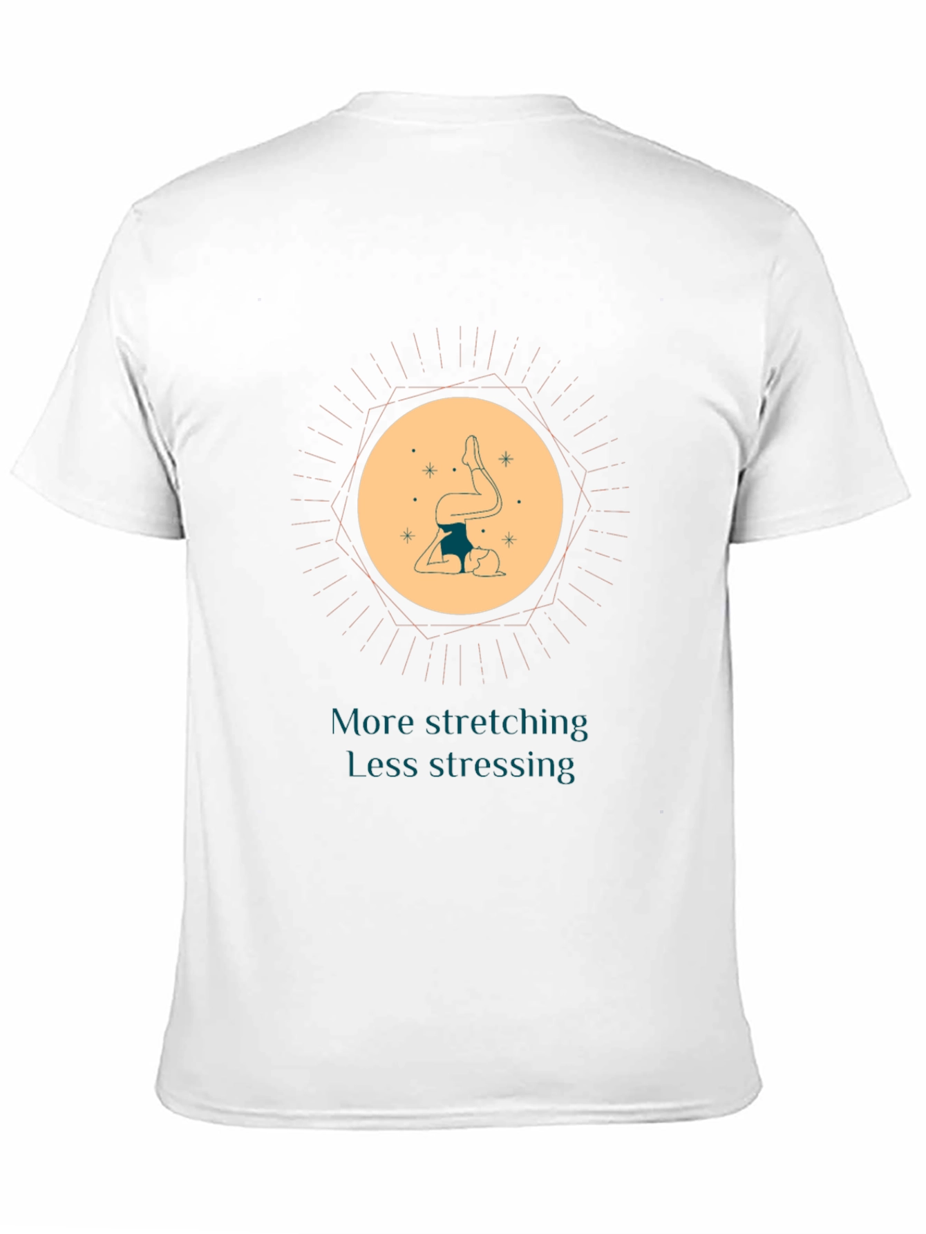 Yoga Lover Graphic Tee: More Stretching Less Stressing
