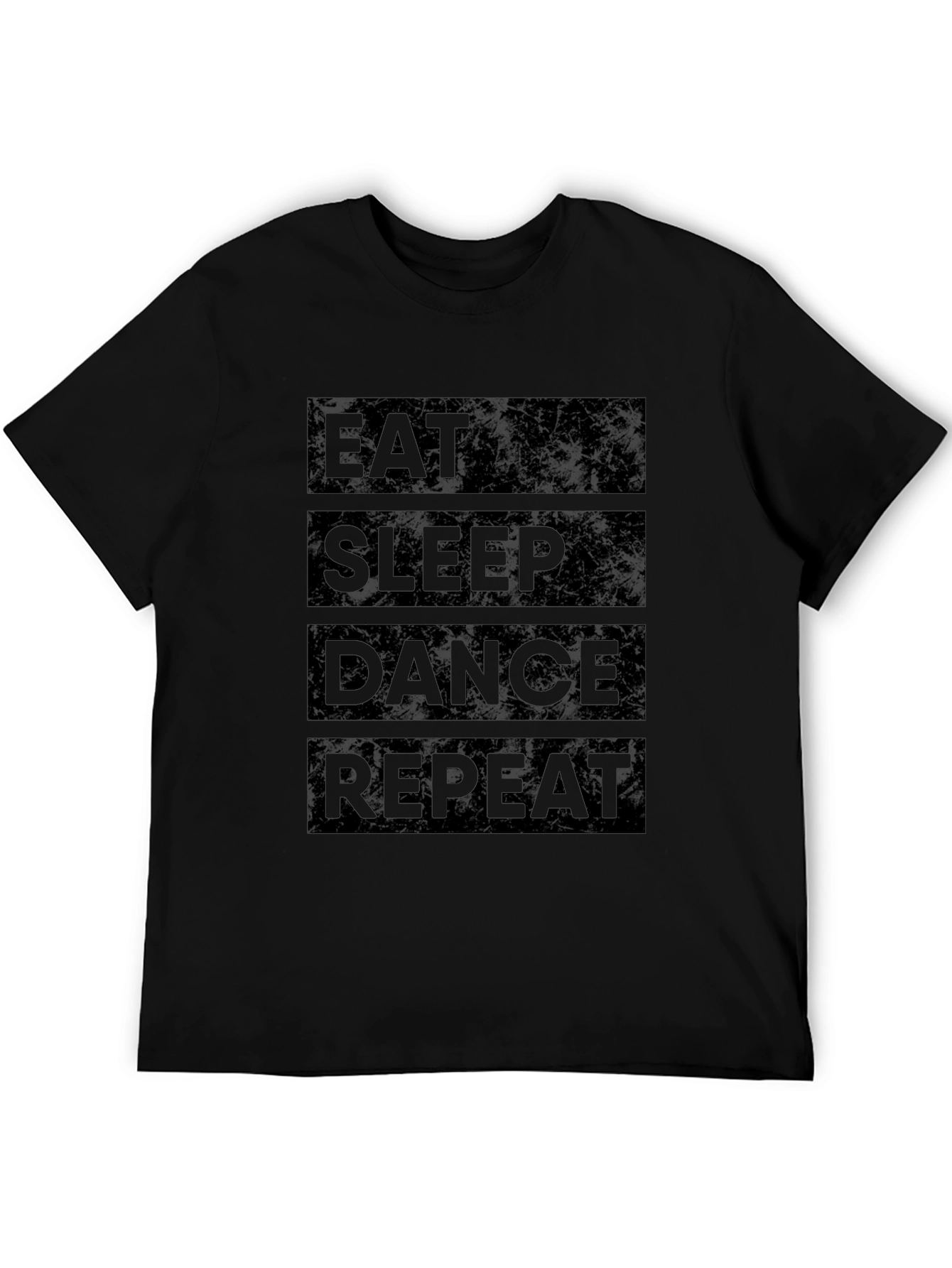 Eat Sleep Dance Repeat Black Graphic Tee