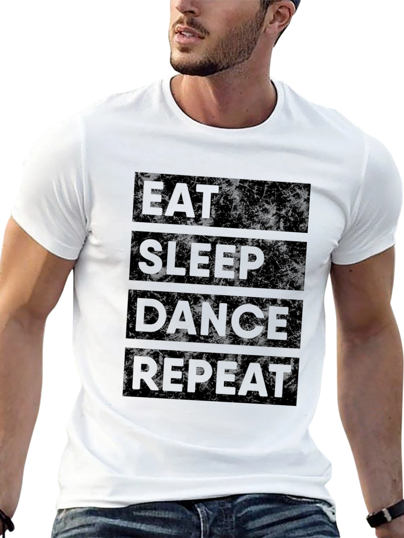 Eat Sleep Dance Repeat Black Graphic Tee