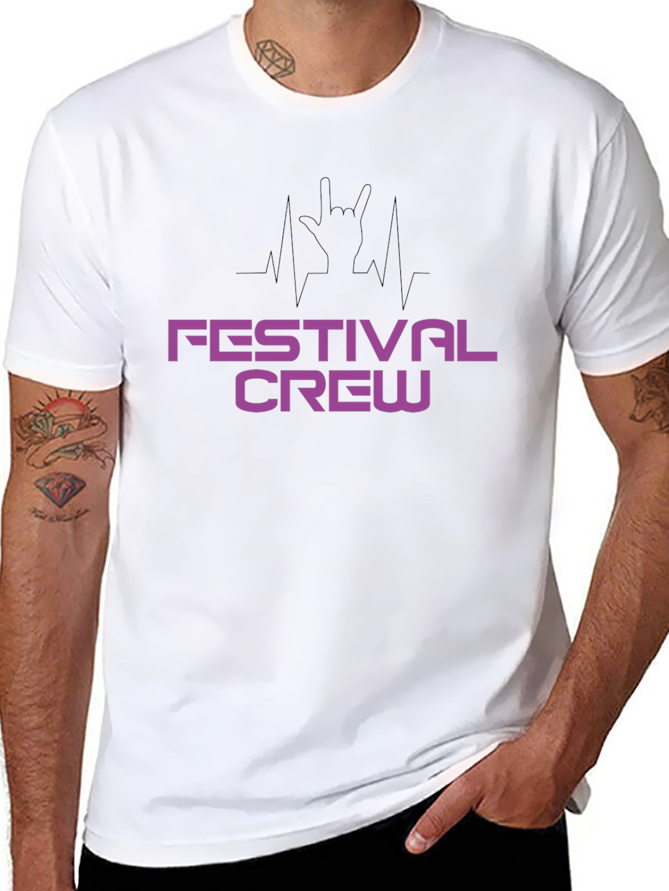 Festival Crew Black T-Shirt