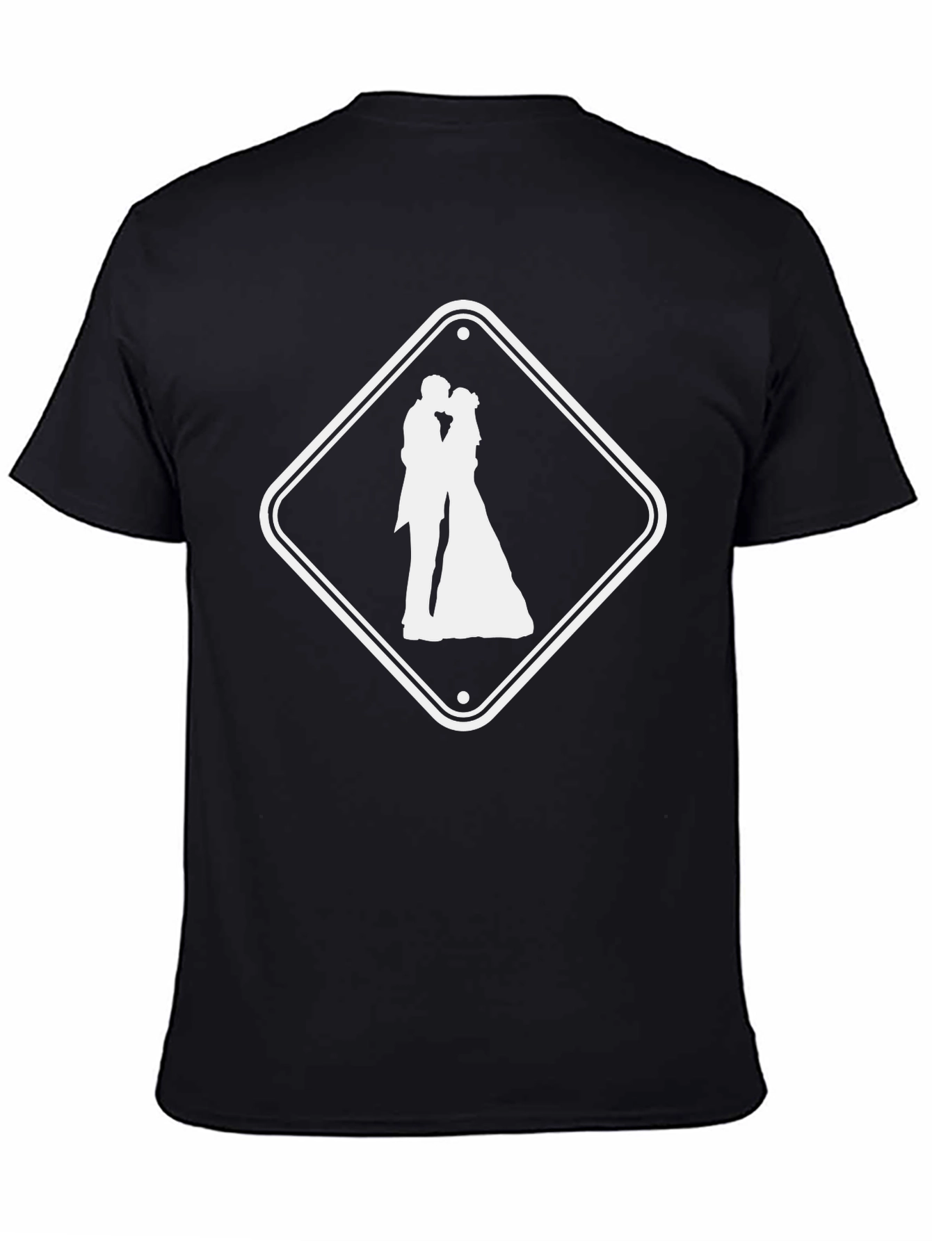 Wedding Ahead T-Shirt - Black Crew Neck Tee