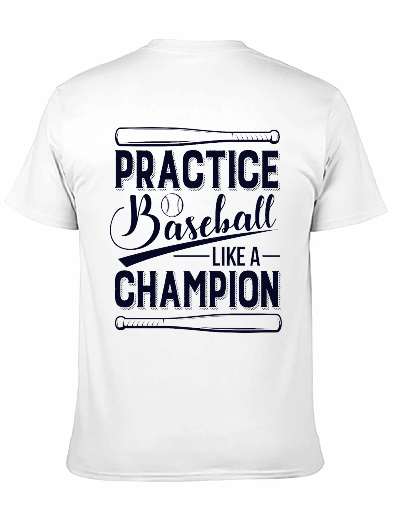 Baseball Practice Champion Graphic T-Shirt