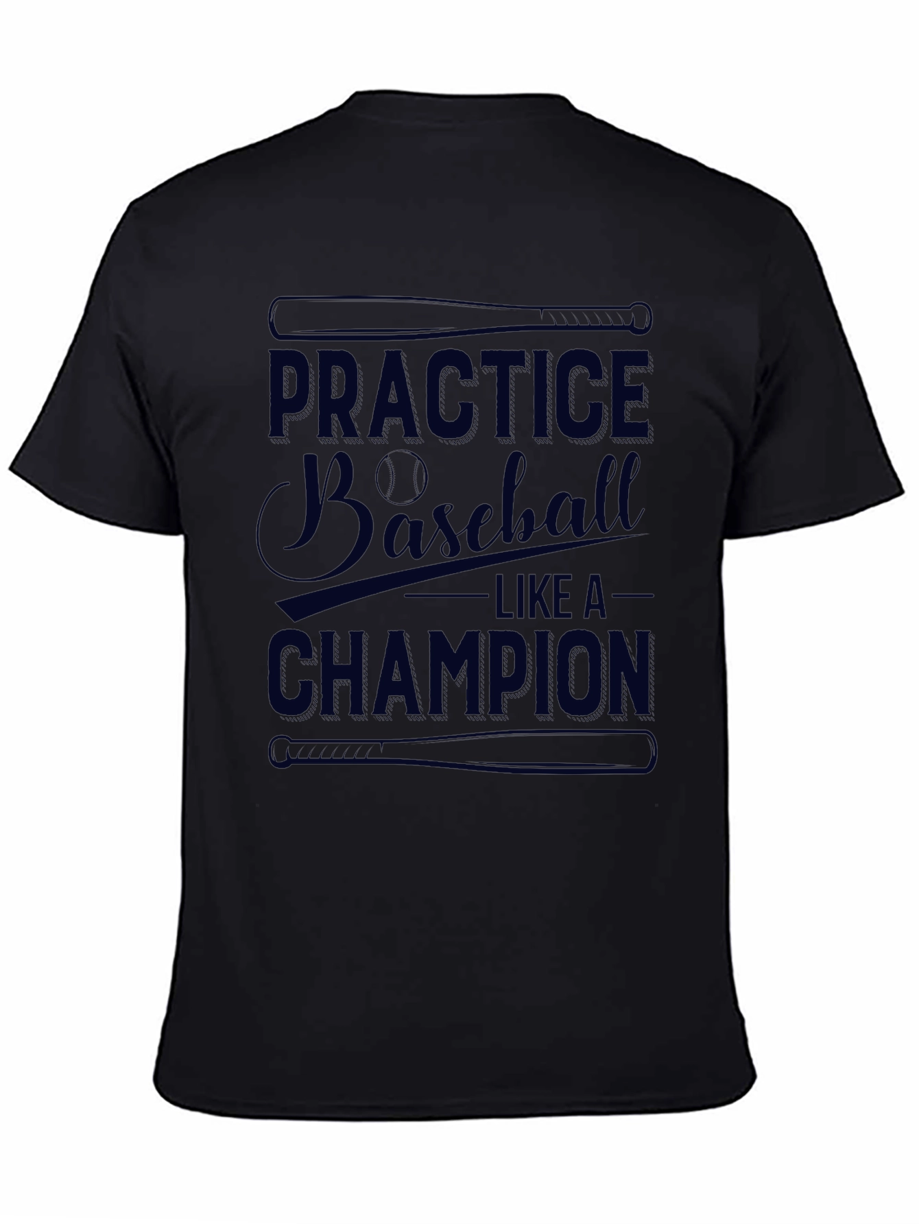 Baseball Practice Champion Graphic T-Shirt