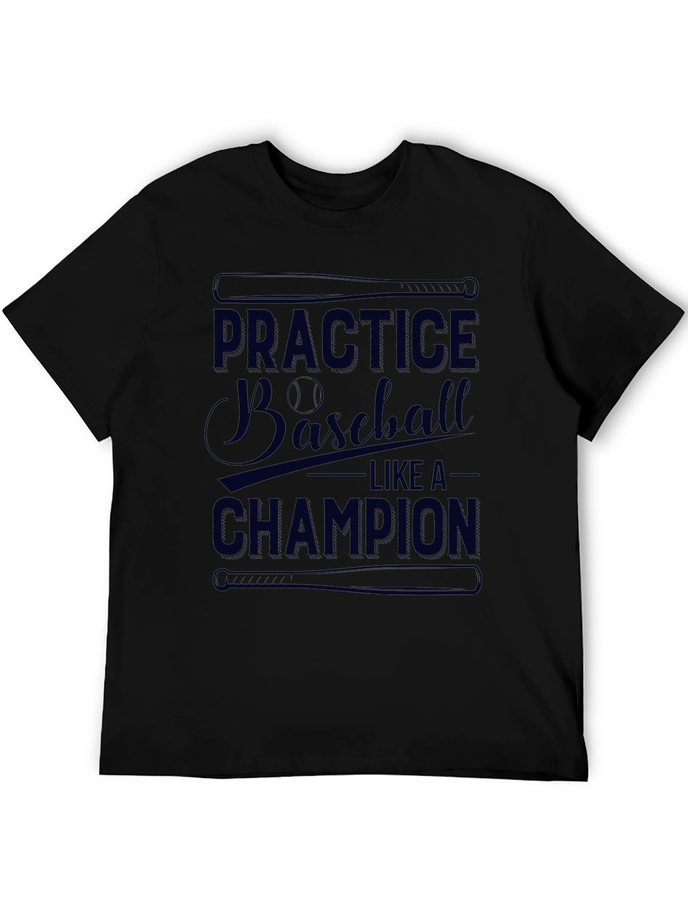 Baseball Practice Champion Graphic T-Shirt