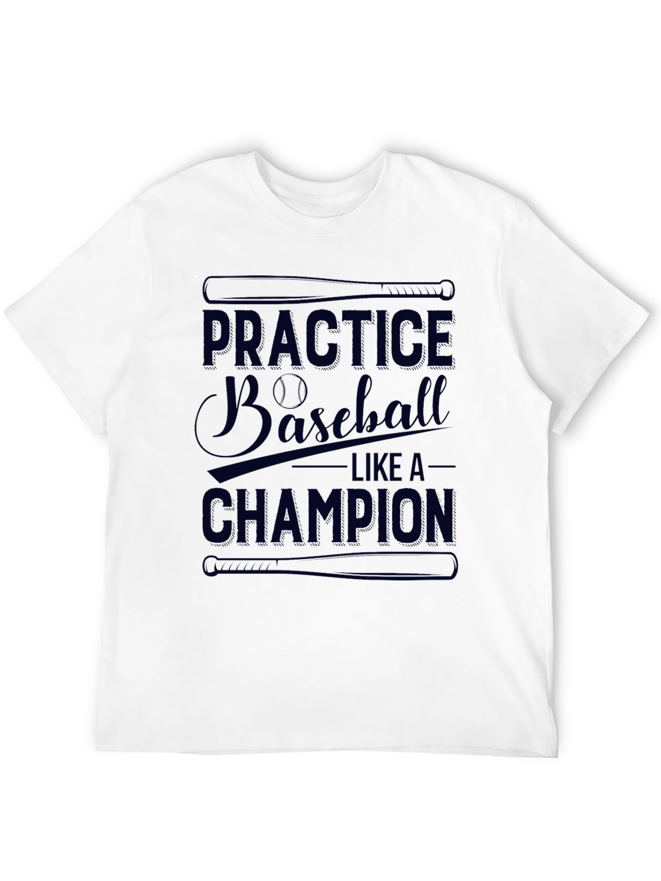 Baseball Practice Champion Graphic T-Shirt