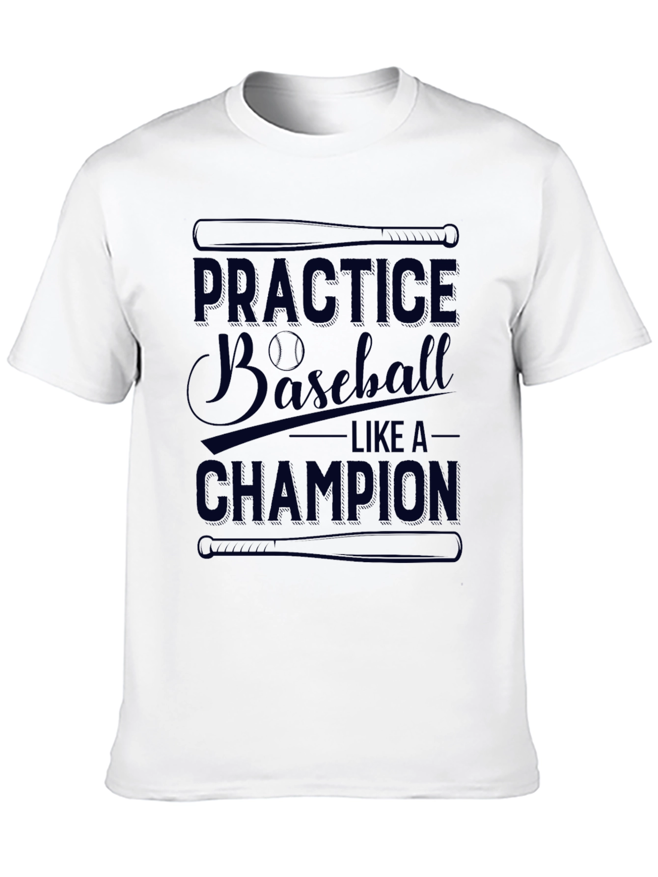 Baseball Practice Champion Graphic T-Shirt