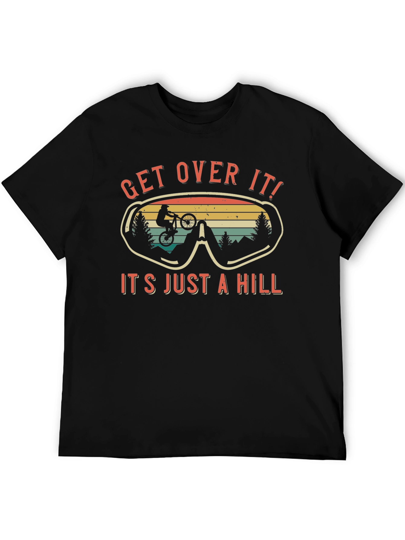 Get Over It Biker T-Shirt: Mountain Biking Tee