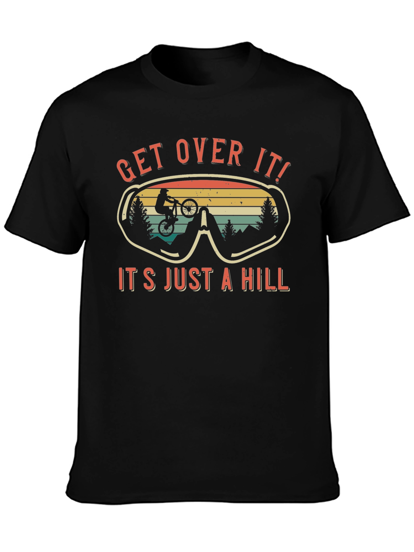 Get Over It Biker T-Shirt: Mountain Biking Tee