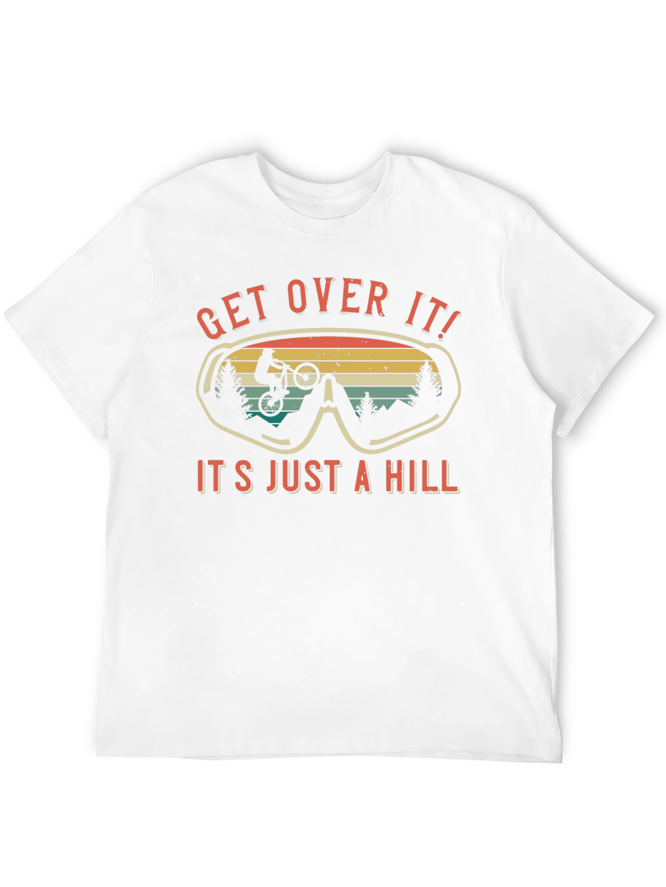 Get Over It Biker T-Shirt: Mountain Biking Tee