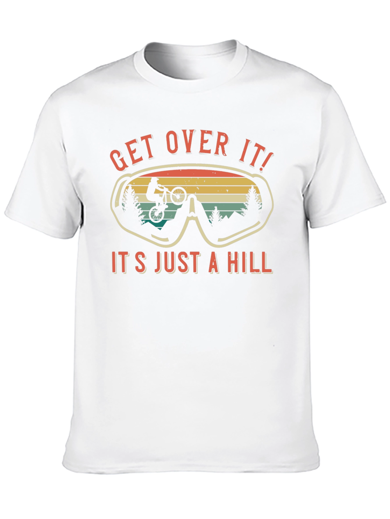 Get Over It Biker T-Shirt: Mountain Biking Tee