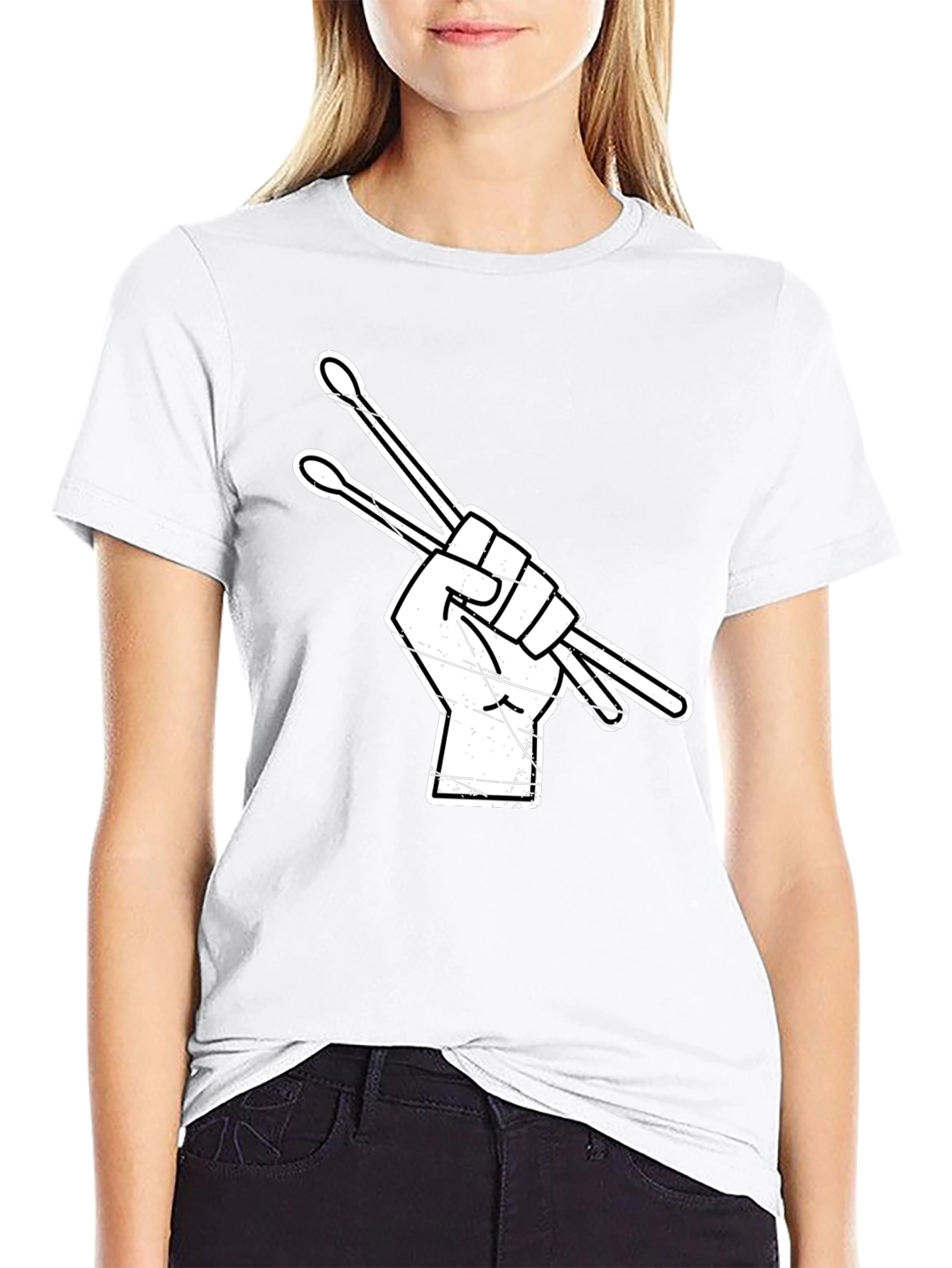 Drummer Hand Drumsticks Graphic T-Shirt