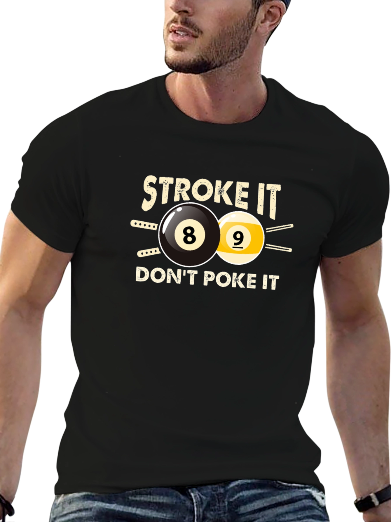 Stroke It - Funny Billiards T-Shirt