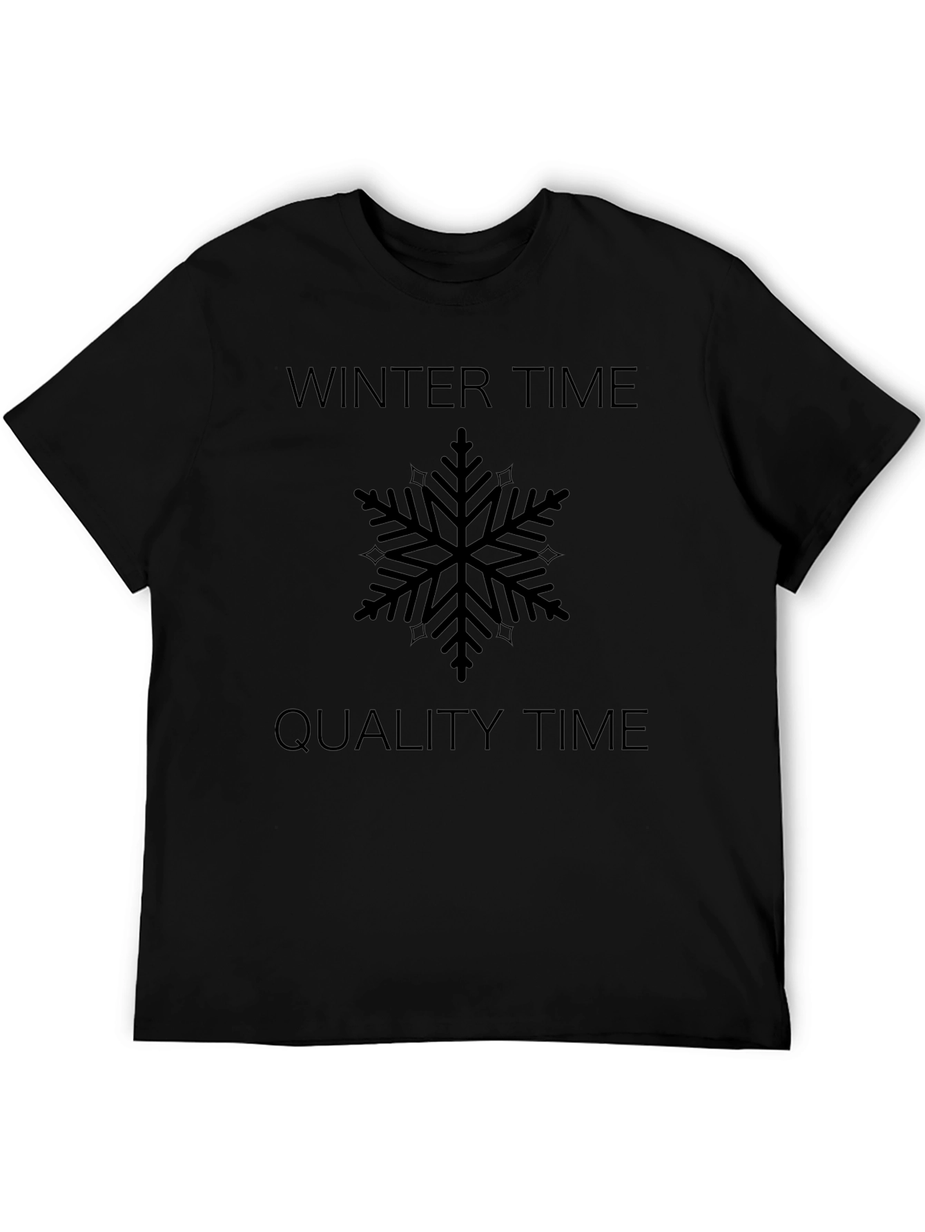Winter Time Quality Time Snowflake Graphic Tee