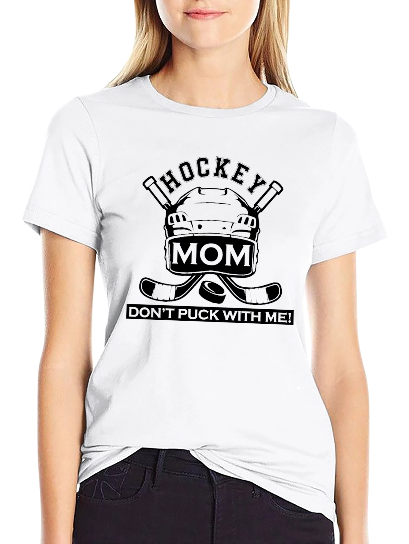 Hockey Mom Graphic Tee - Dont Puck With Me!