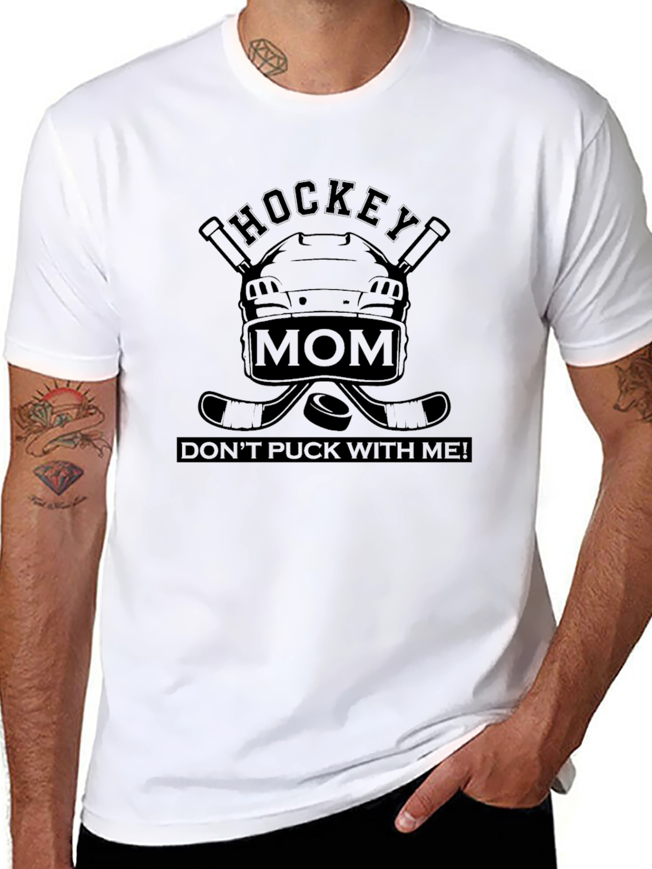 Hockey Mom Graphic Tee - Dont Puck With Me!