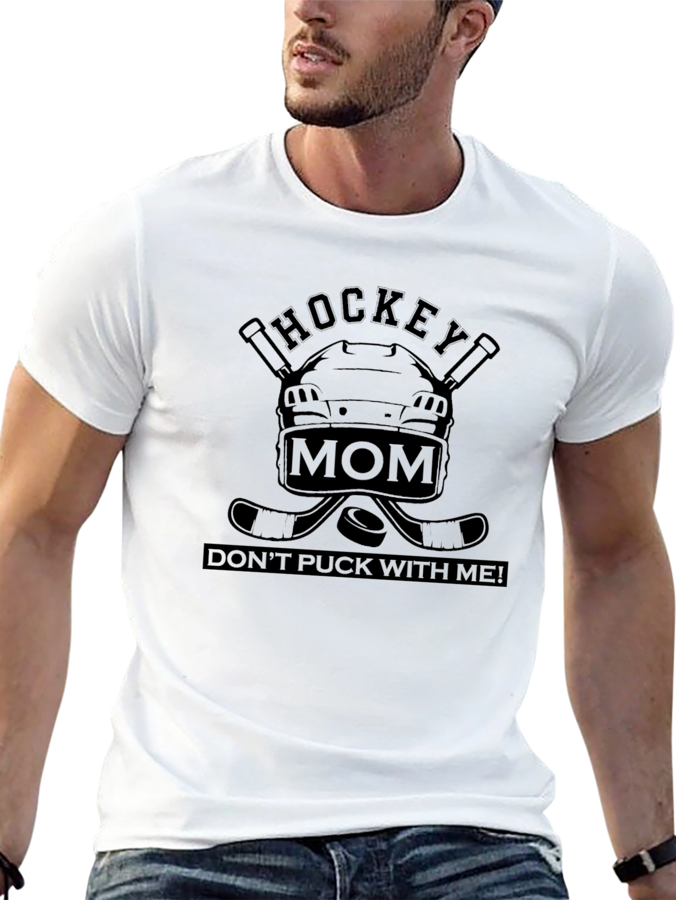 Hockey Mom Graphic Tee - Dont Puck With Me!