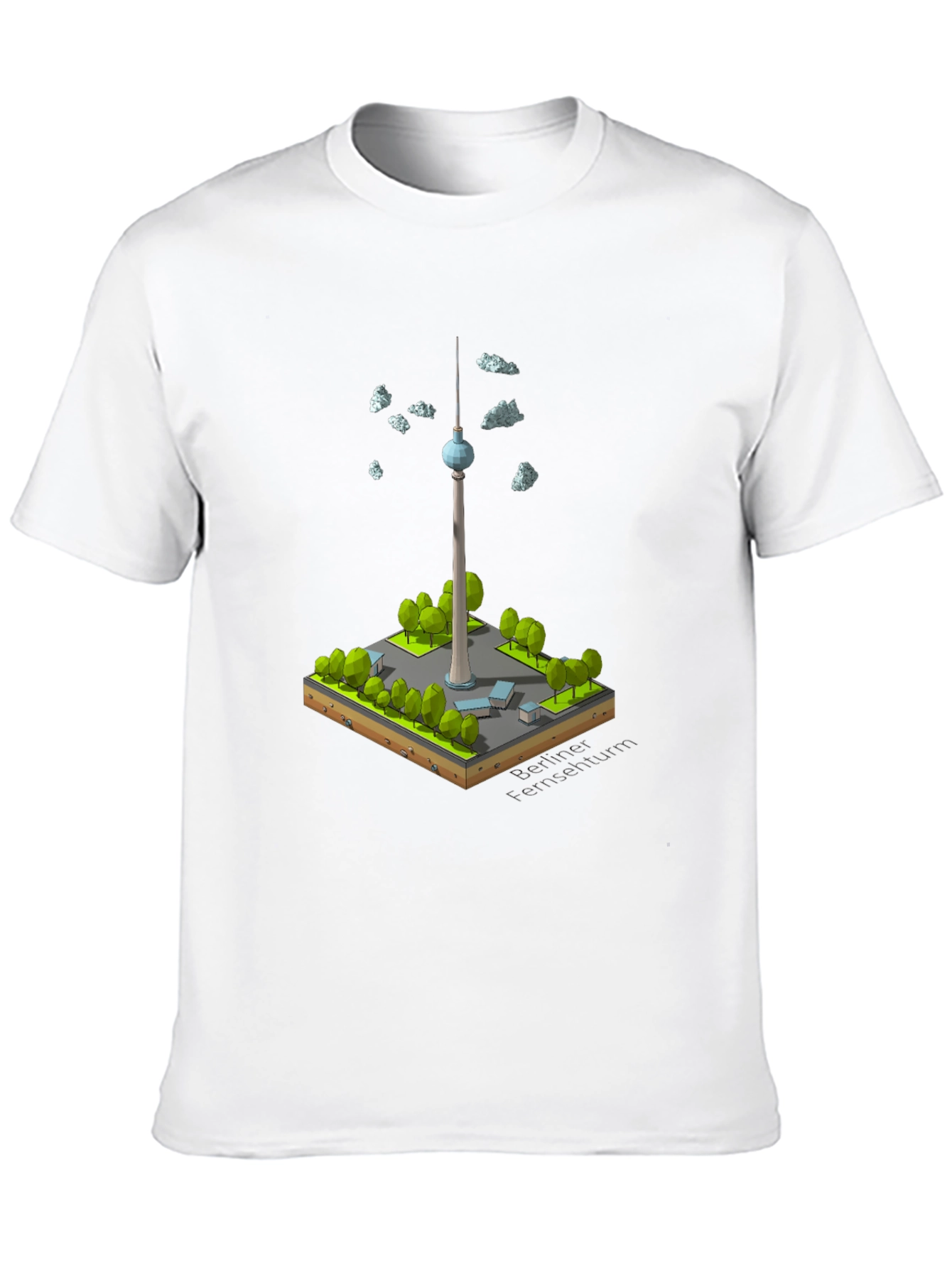 Berlin TV Tower Isometric Art T-Shirt