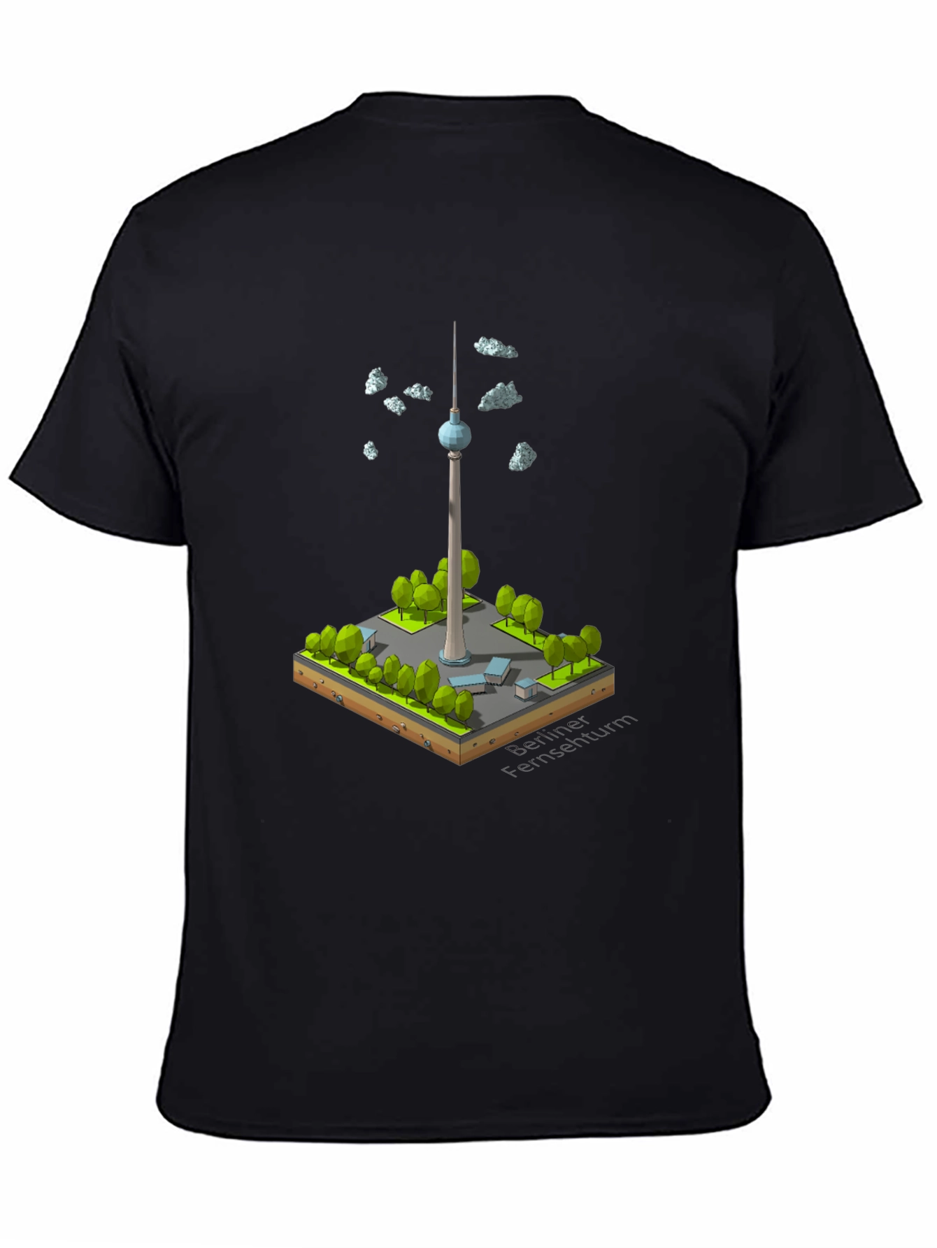Berlin TV Tower Isometric Art T-Shirt